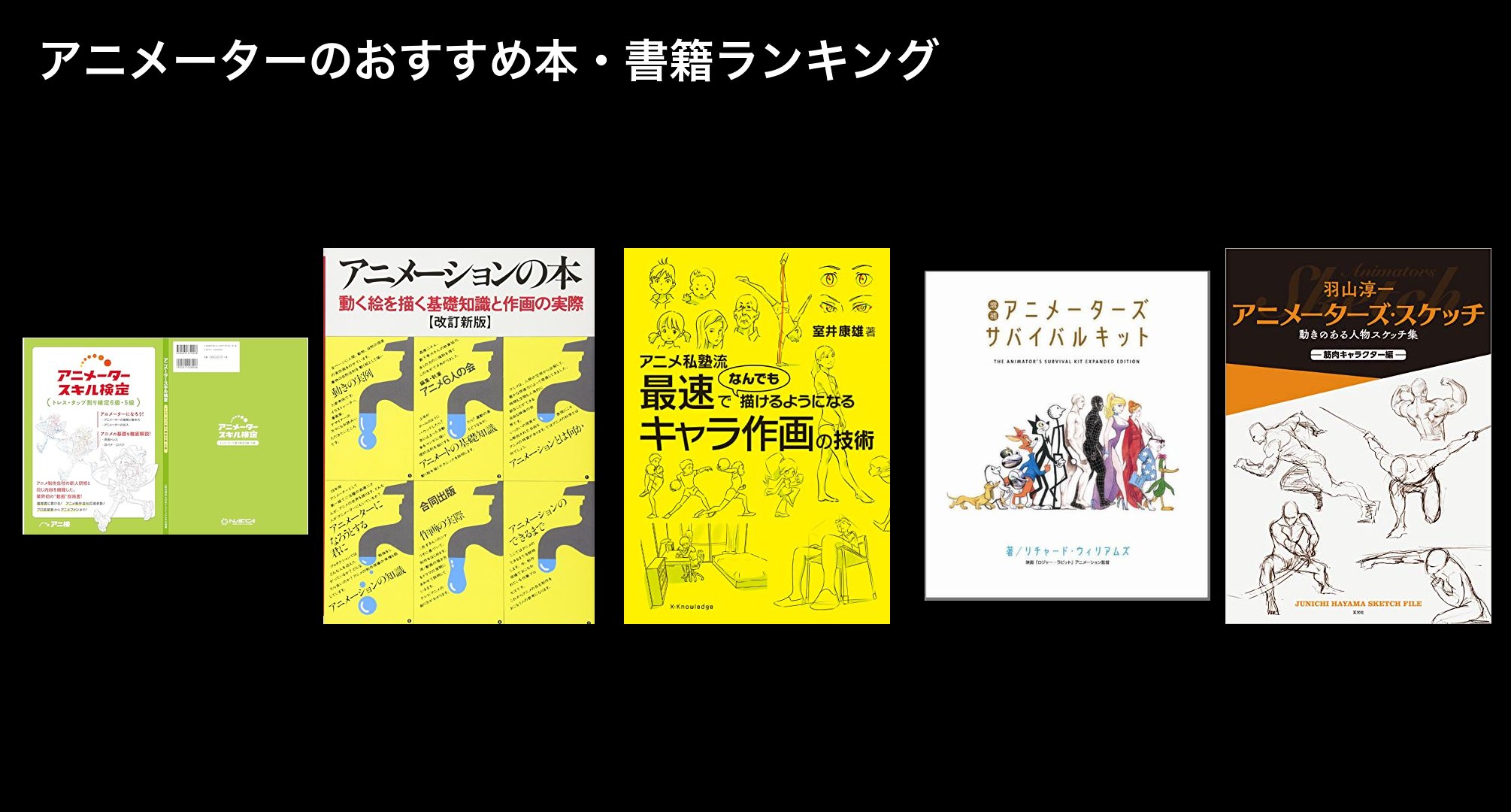 アニメーターのおすすめ本・書籍ランキング