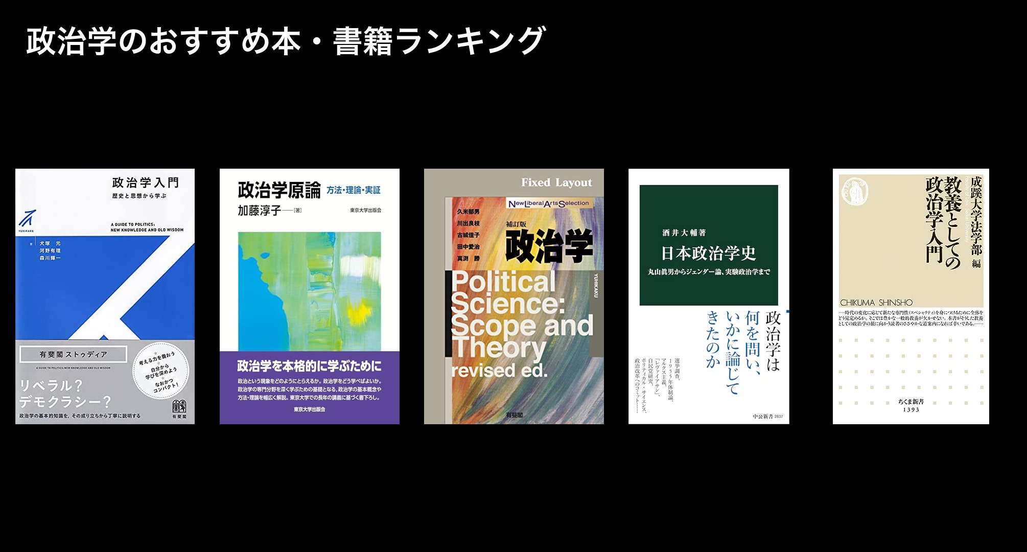 政治学のおすすめ本・書籍ランキング