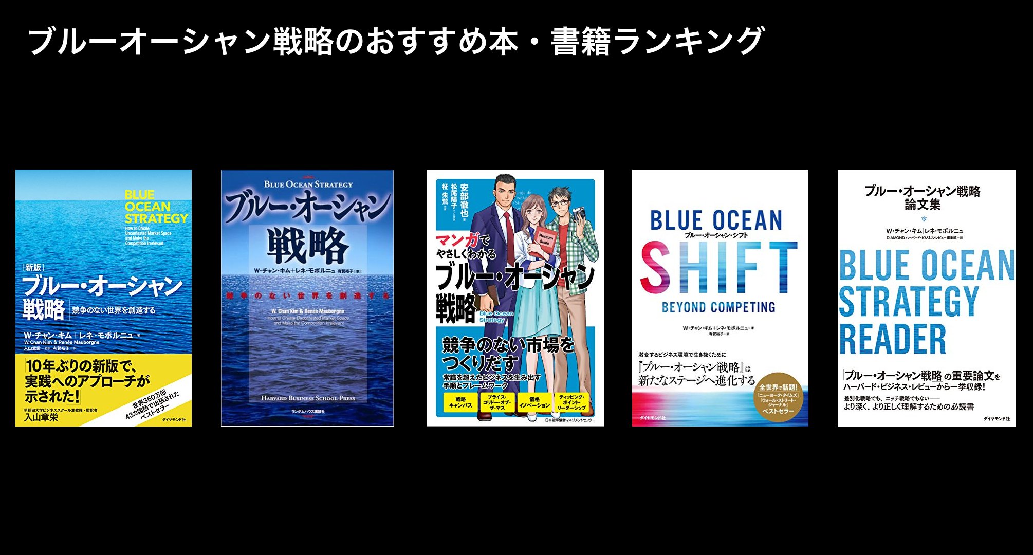 ブルーオーシャン戦略のおすすめ本・書籍ランキング