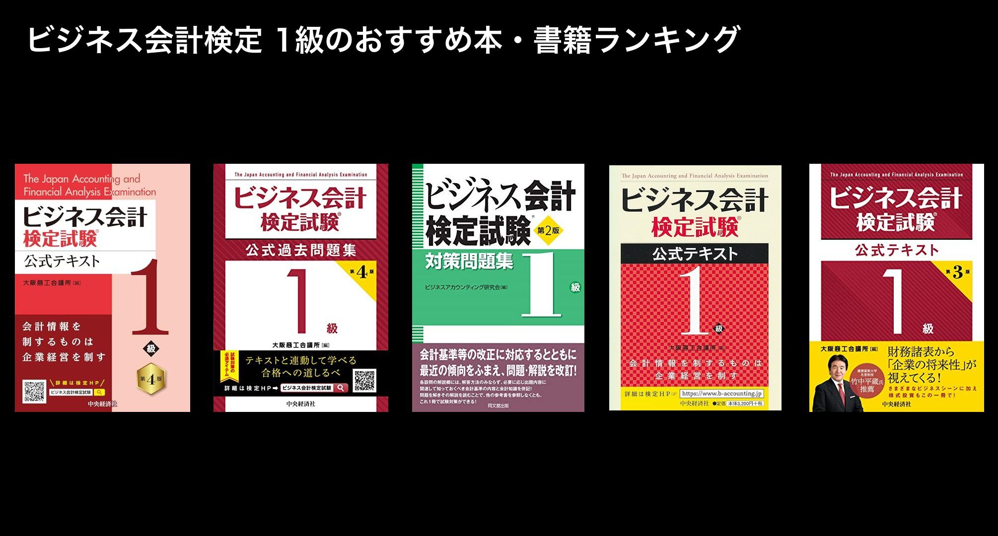 ビジネス会計検定 1級のおすすめ本・書籍ランキング