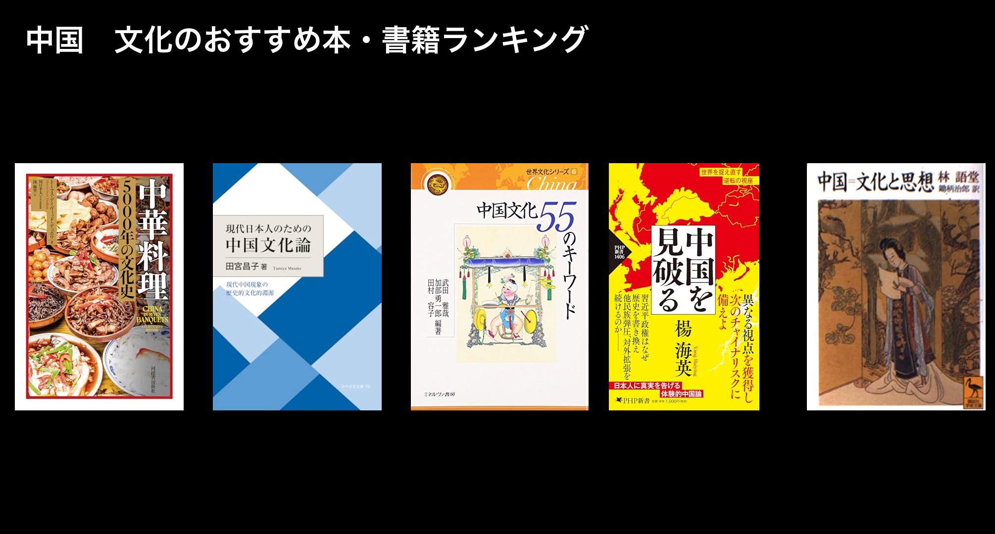 中国　文化のおすすめ本・書籍ランキング