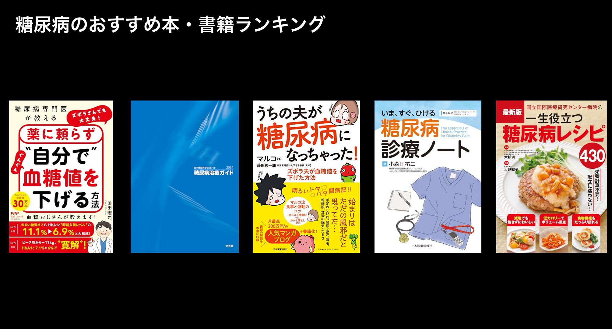 糖尿病のおすすめ本・書籍ランキング
