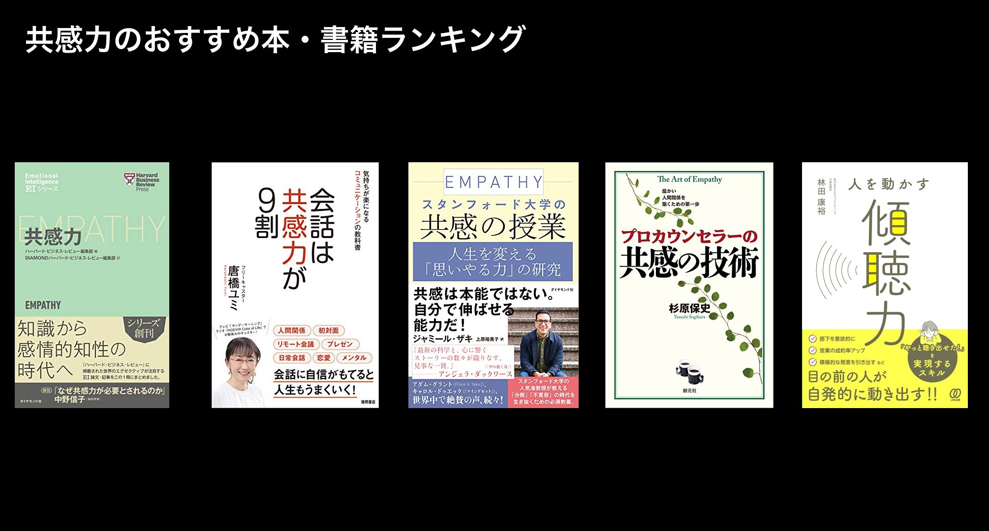 共感力のおすすめ本・書籍ランキング