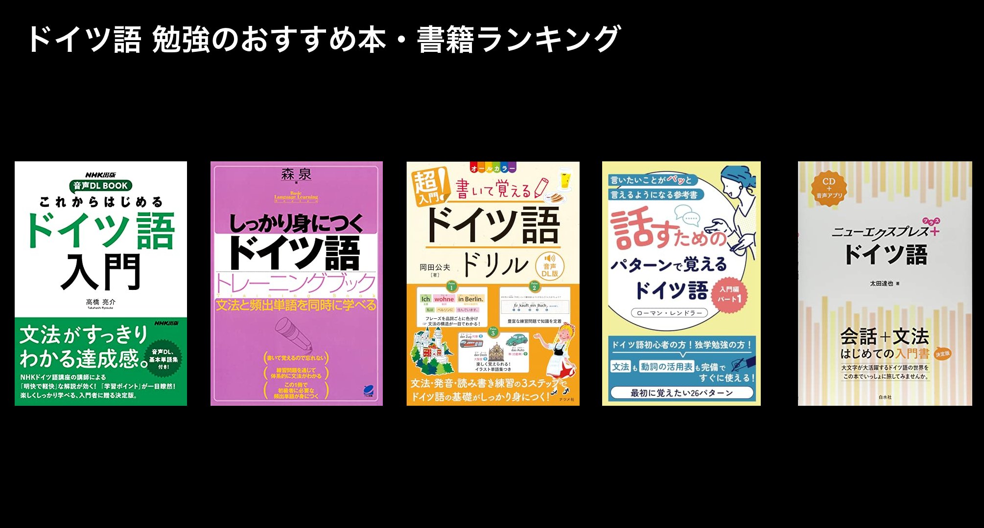 ドイツ語 勉強のおすすめ本・書籍ランキング