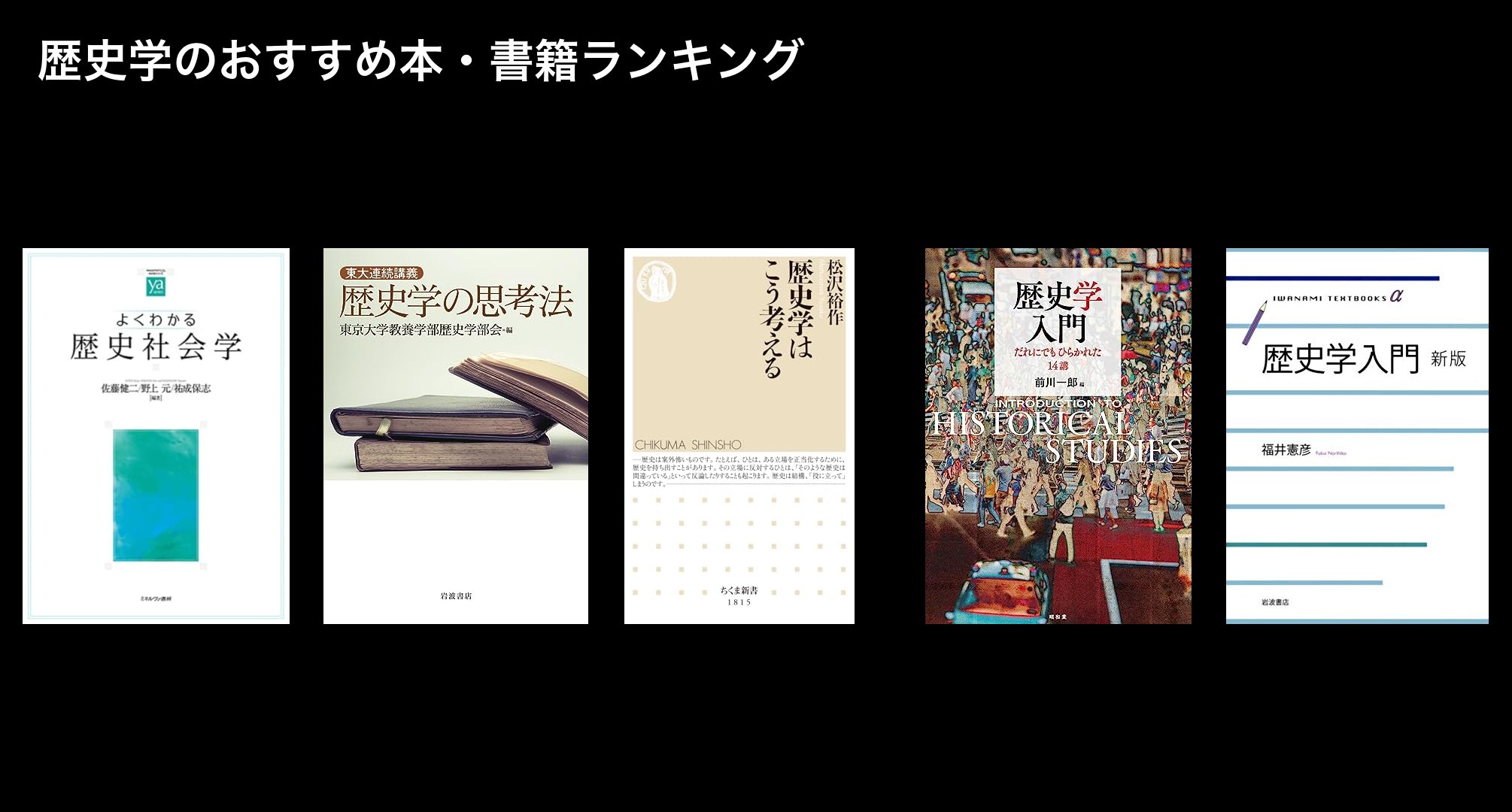 歴史学のおすすめ本・書籍ランキング