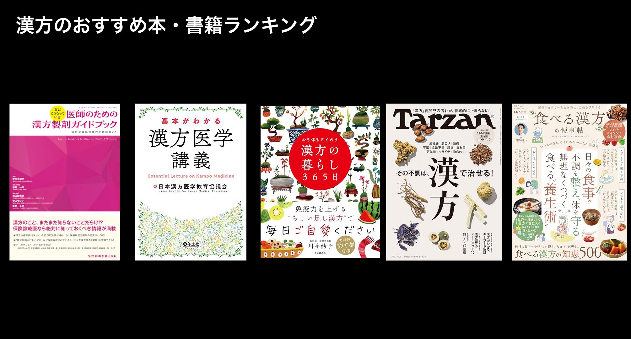 漢方のおすすめ本・書籍ランキング