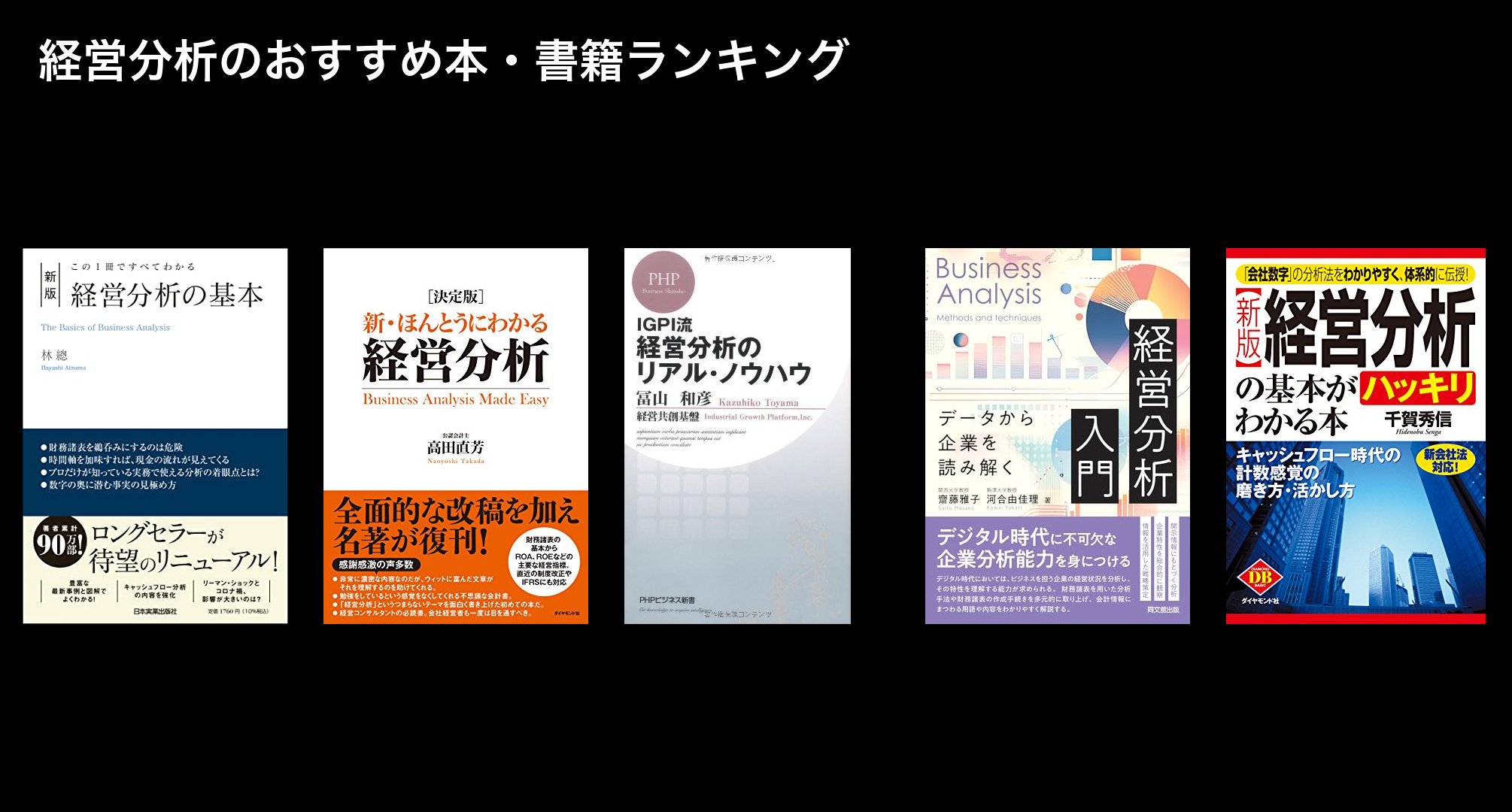 経営分析のおすすめ本・書籍ランキング