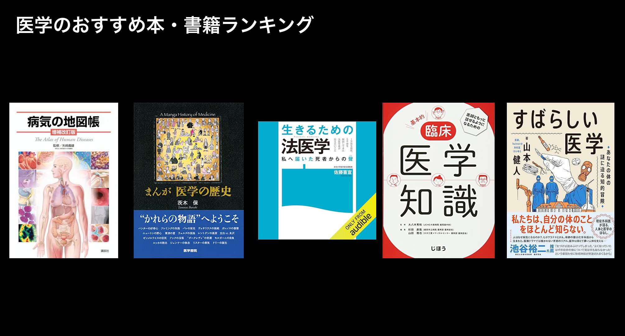 医学のおすすめ本・書籍ランキング