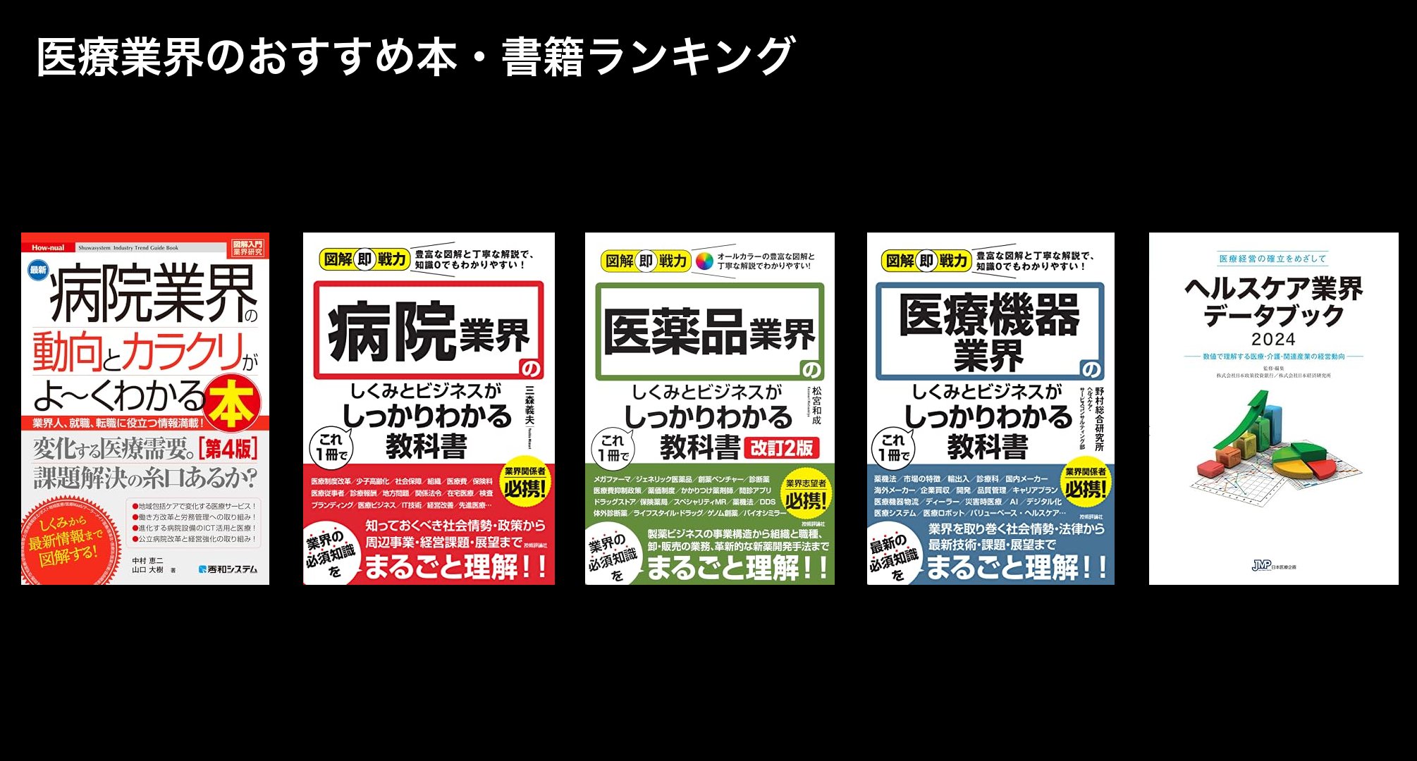 医療業界のおすすめ本・書籍ランキング