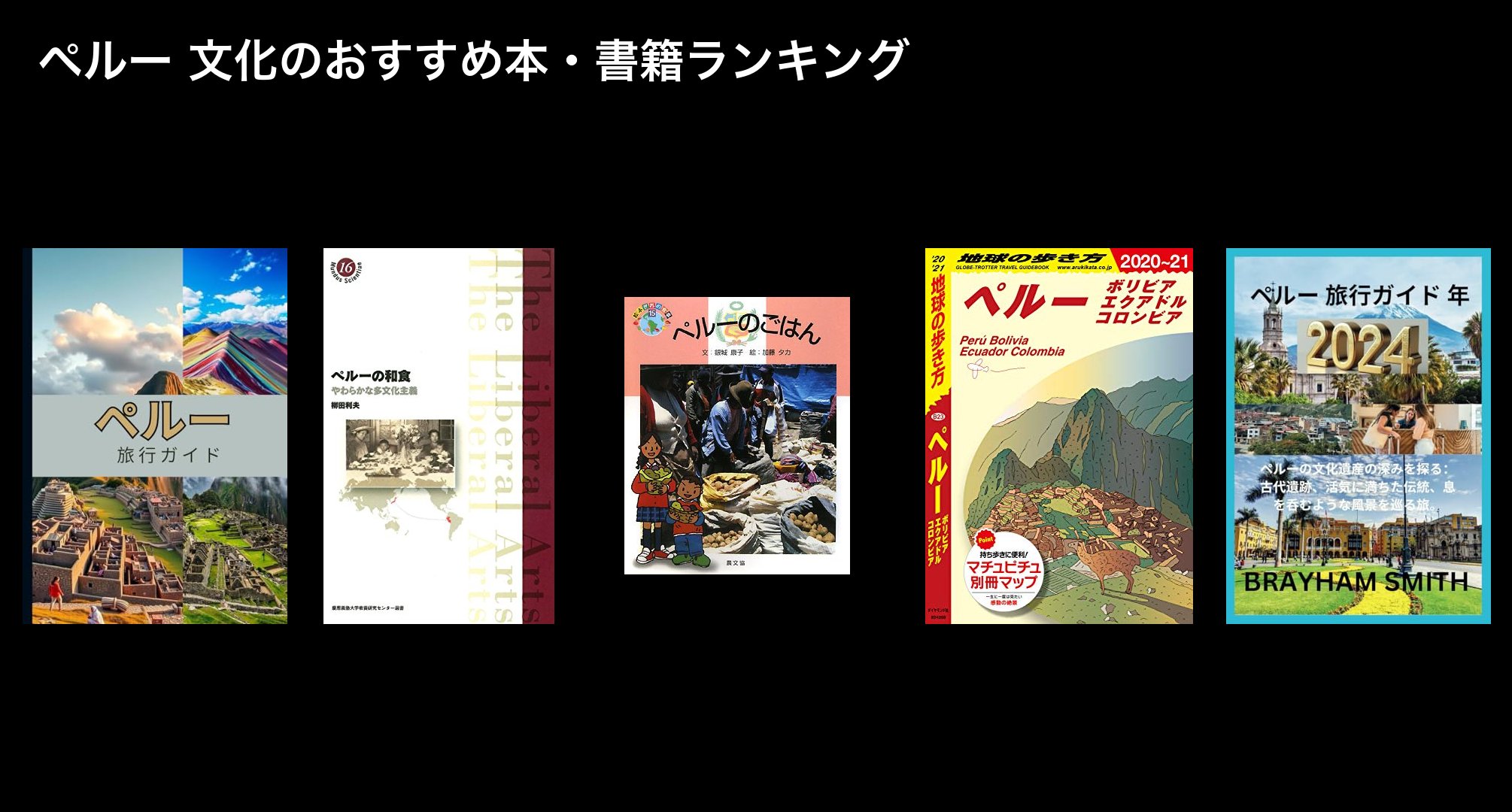 ペルー 文化のおすすめ本・書籍ランキング