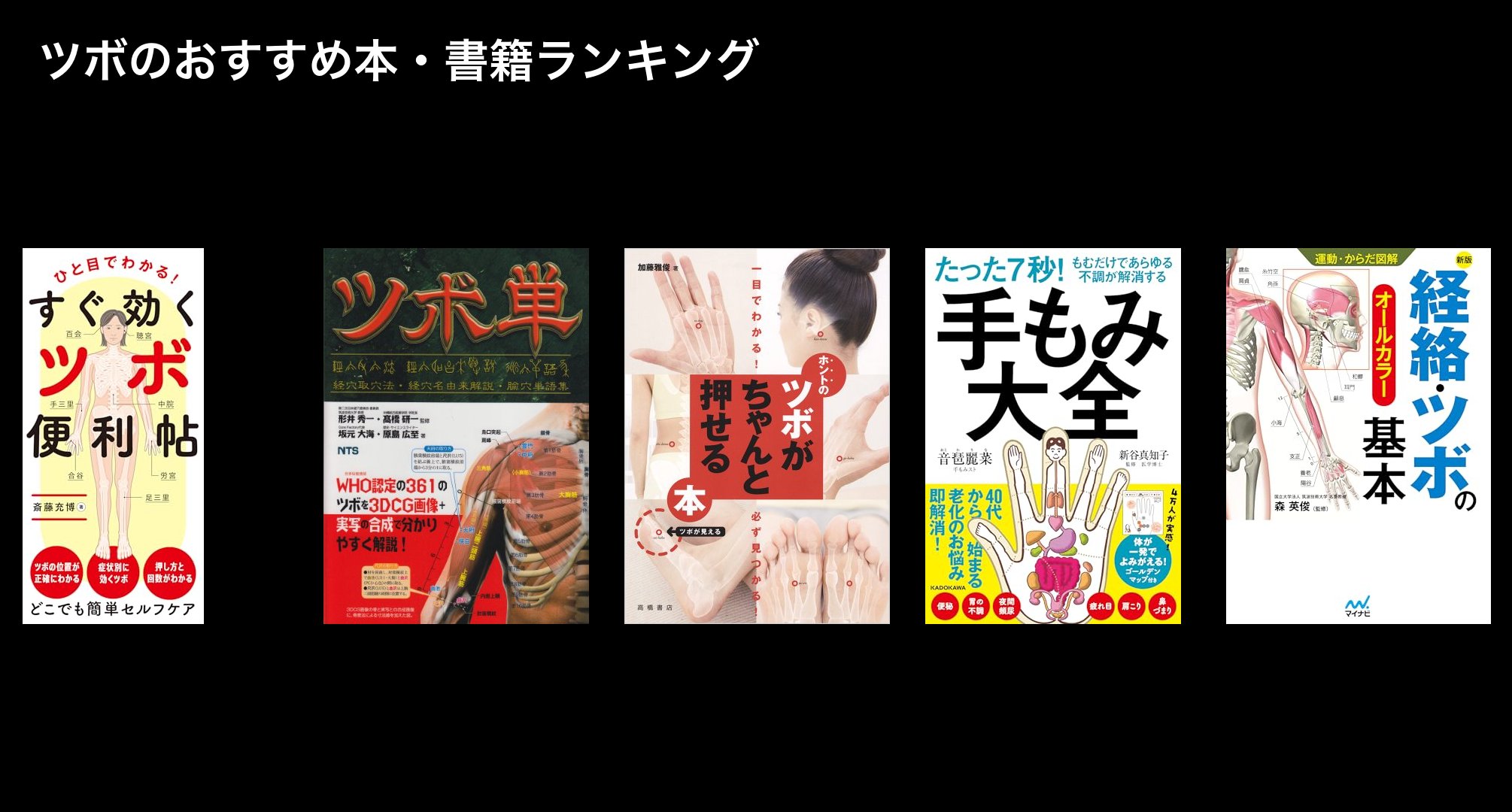 ツボのおすすめ本・書籍ランキング