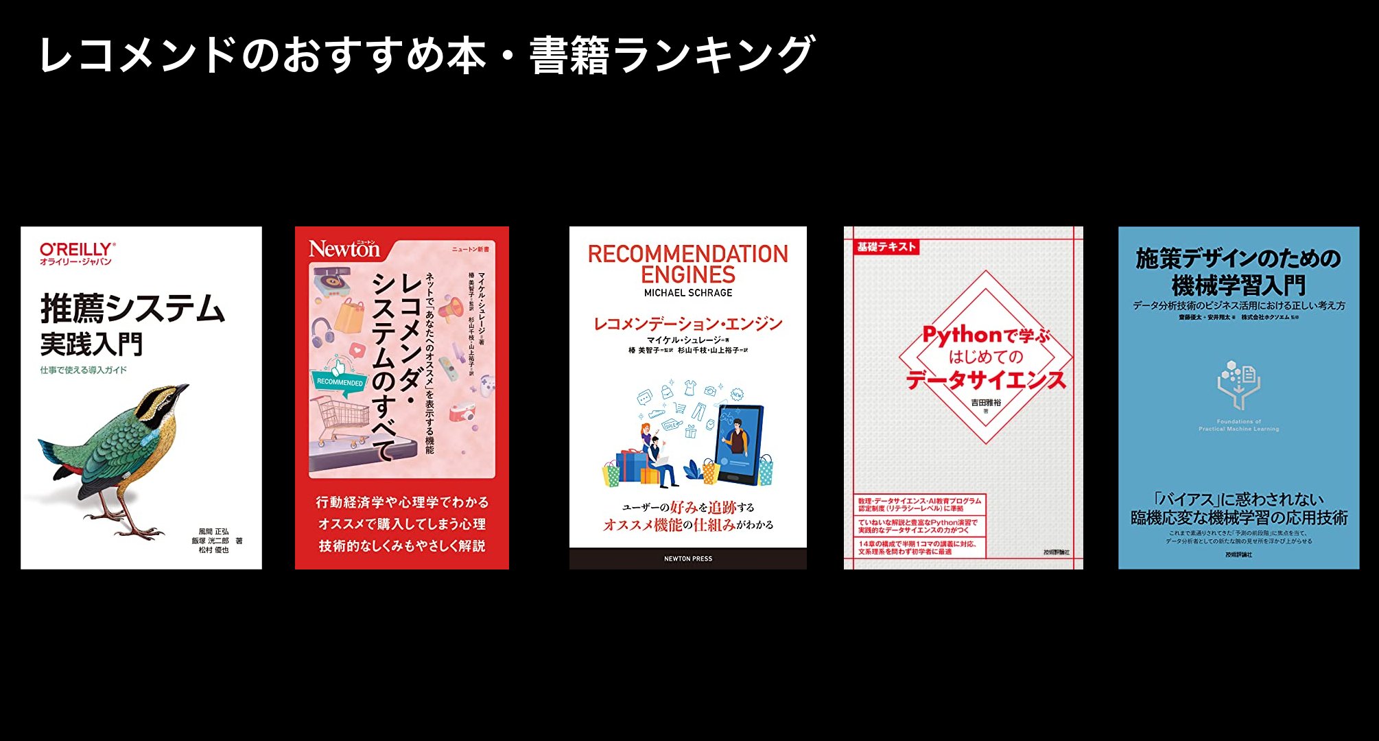 レコメンドのおすすめ本・書籍ランキング
