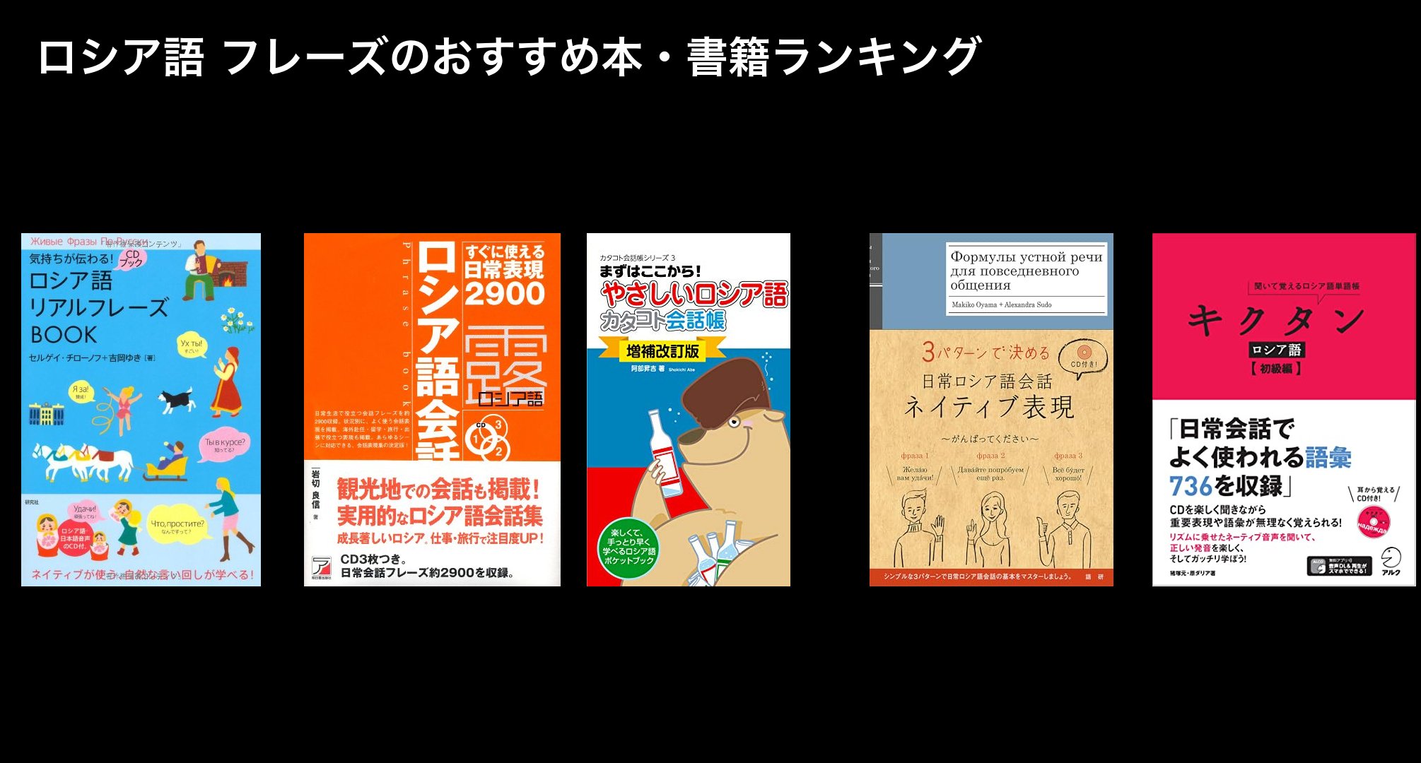 ロシア語 フレーズのおすすめ本・書籍ランキング