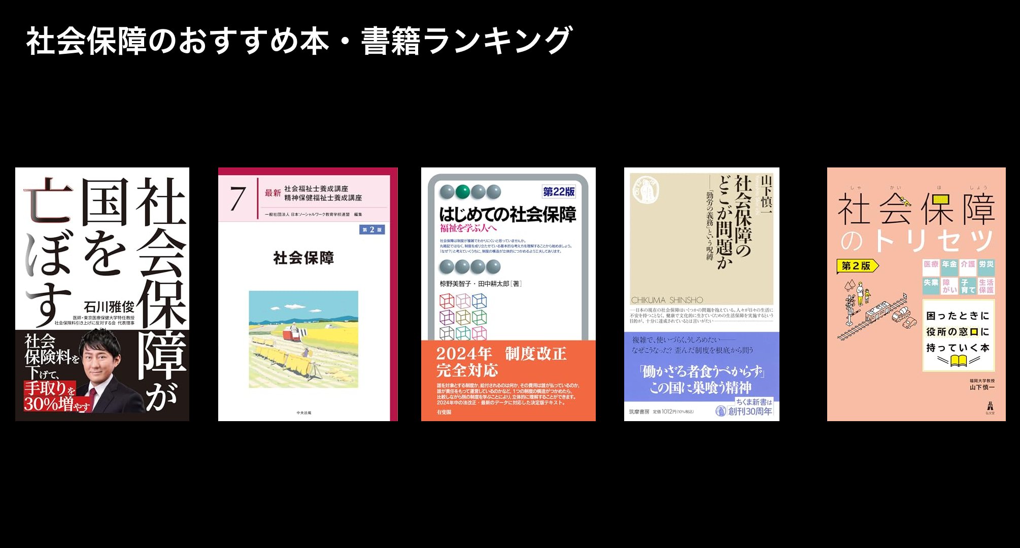社会保障のおすすめ本・書籍ランキング