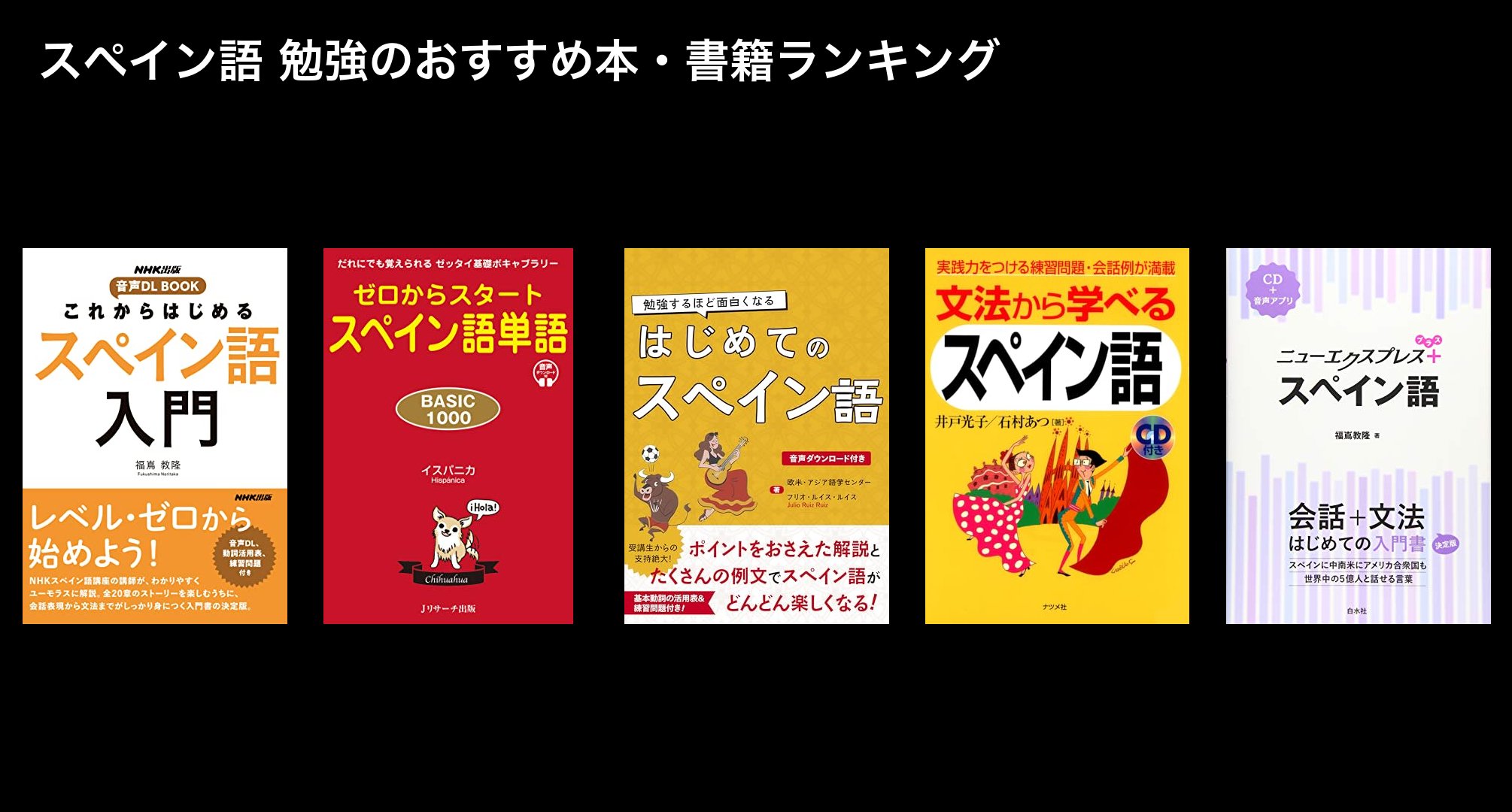 スペイン語 勉強のおすすめ本・書籍ランキング