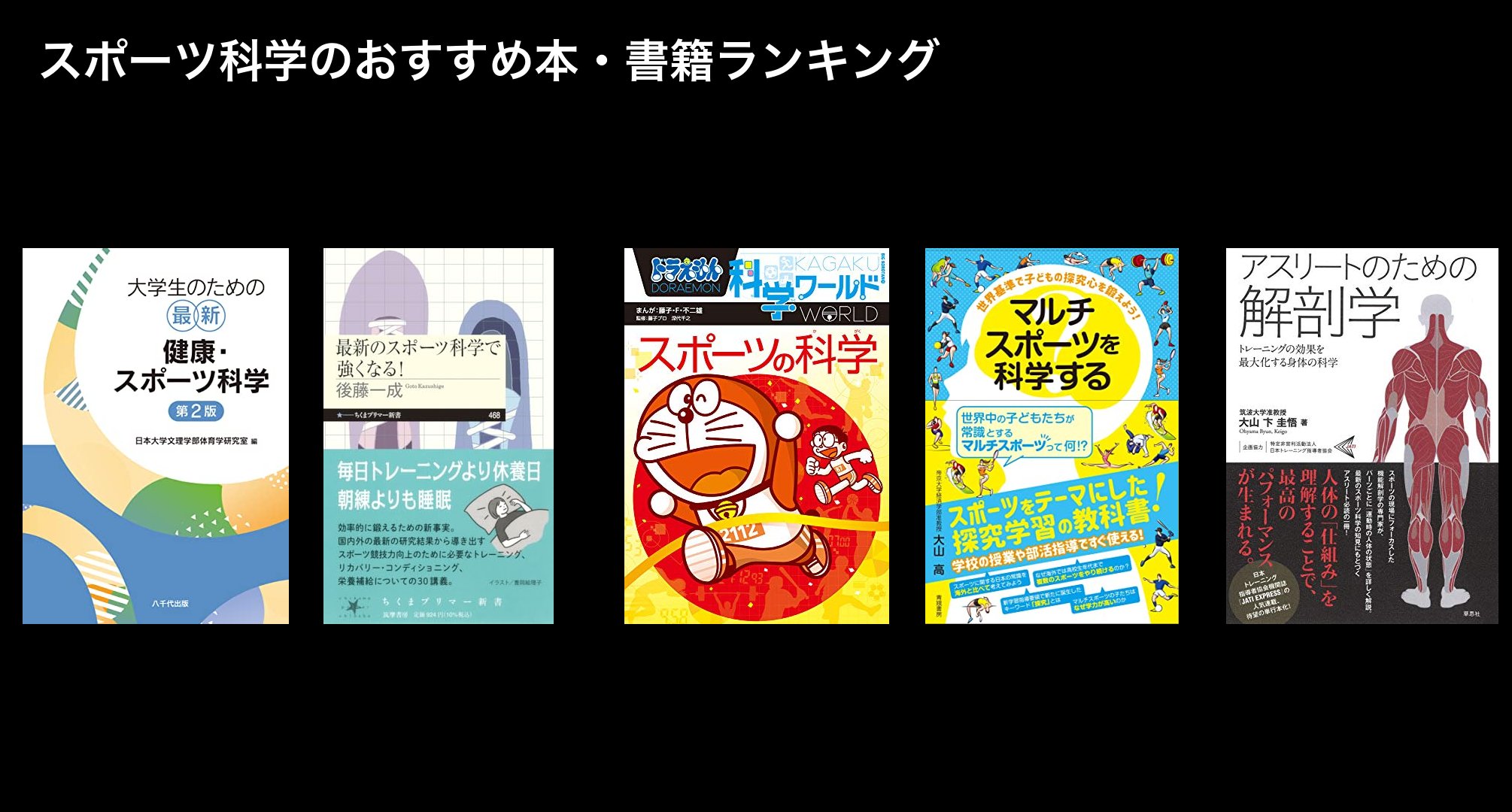 スポーツ科学のおすすめ本・書籍ランキング