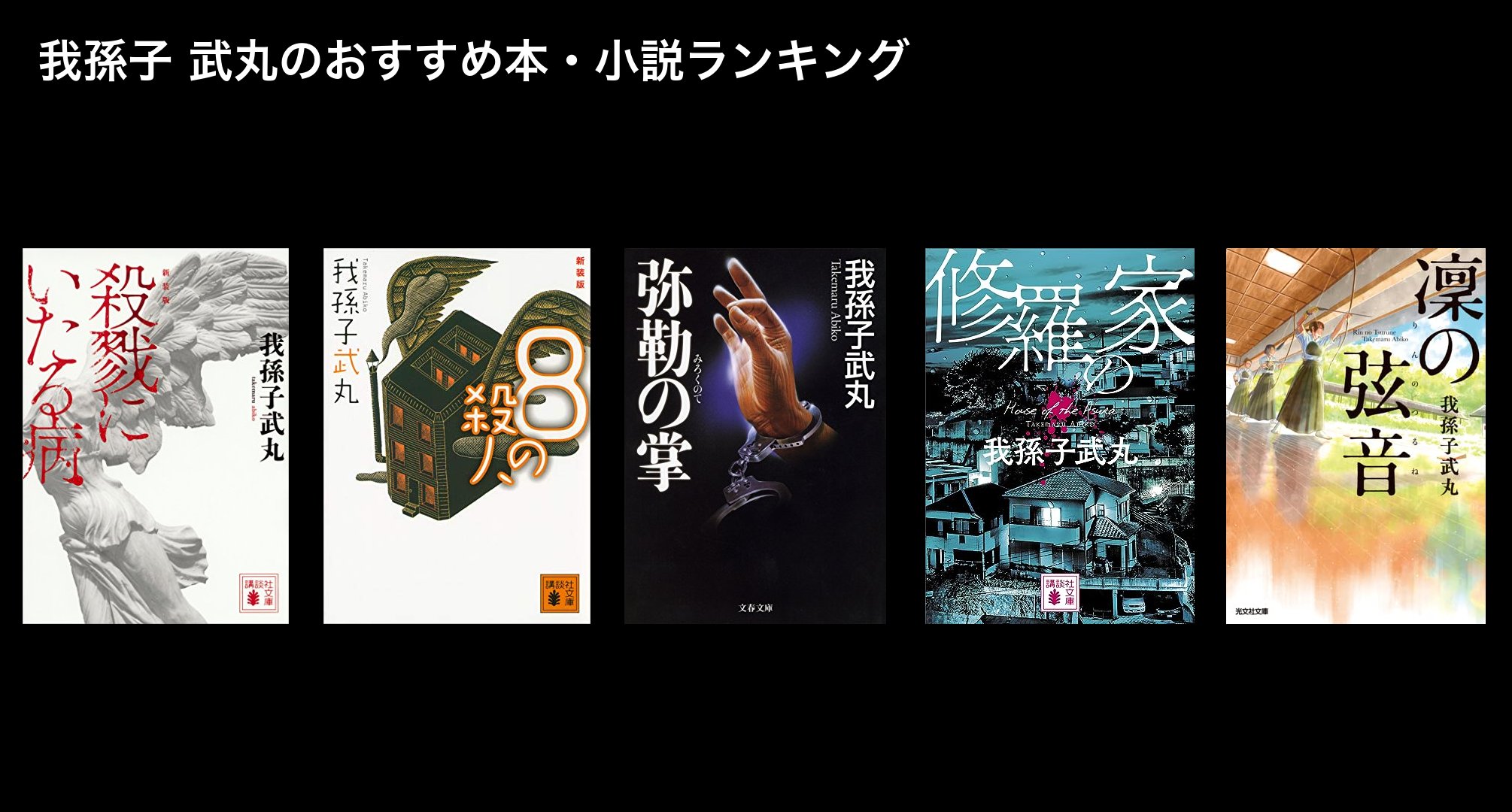 我孫子 武丸のおすすめ本・小説ランキング