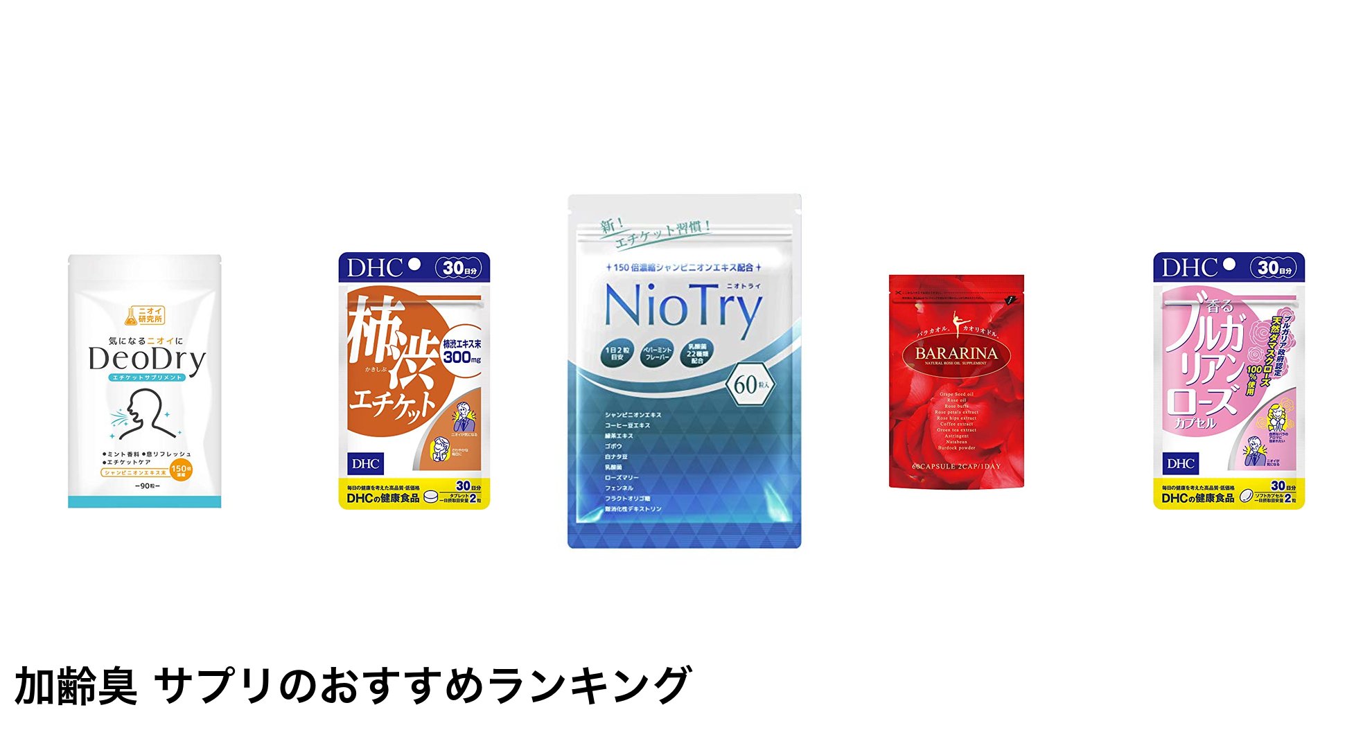 加齢臭 サプリのおすすめランキング