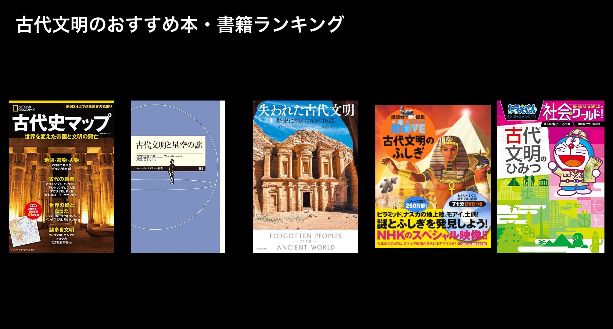 古代文明のおすすめ本・書籍ランキング