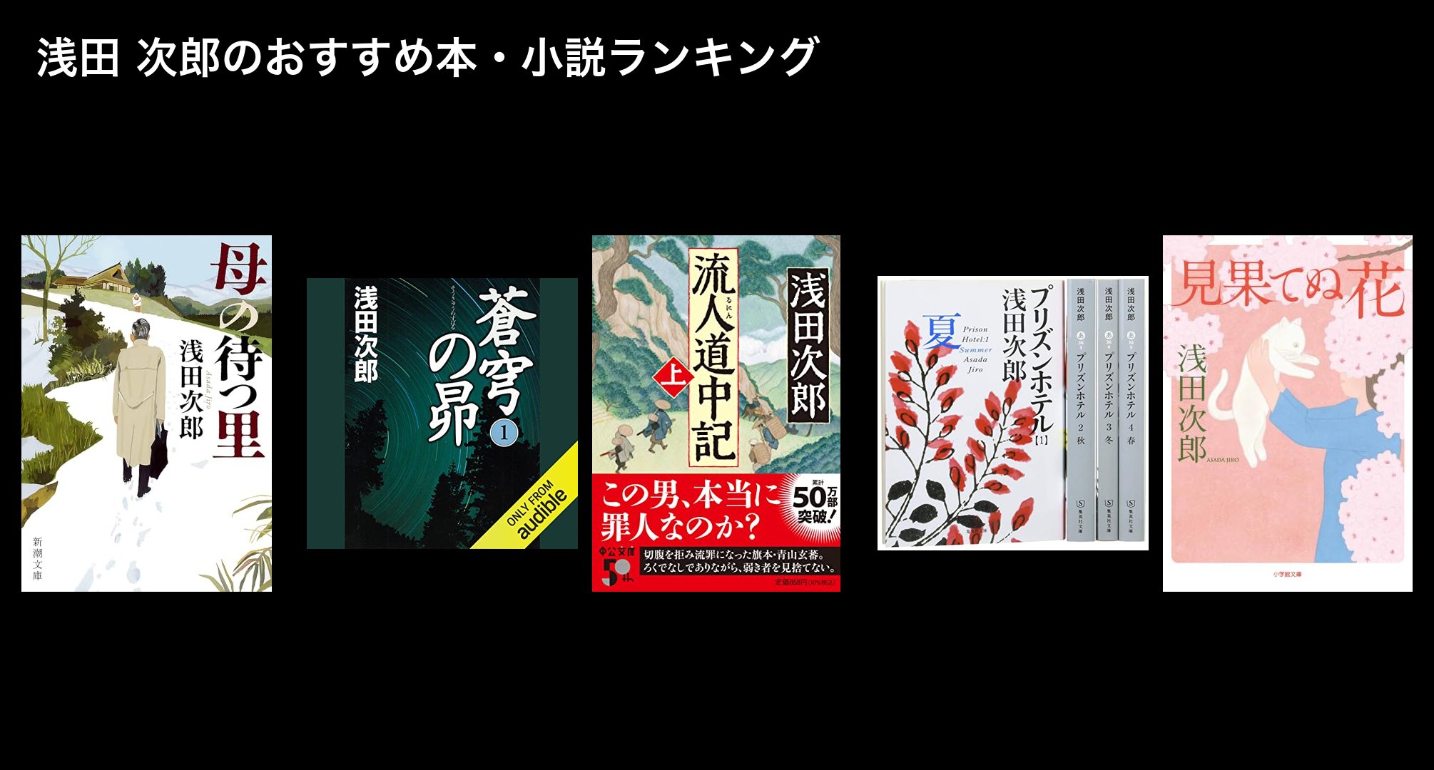 浅田 次郎のおすすめ本・小説ランキング