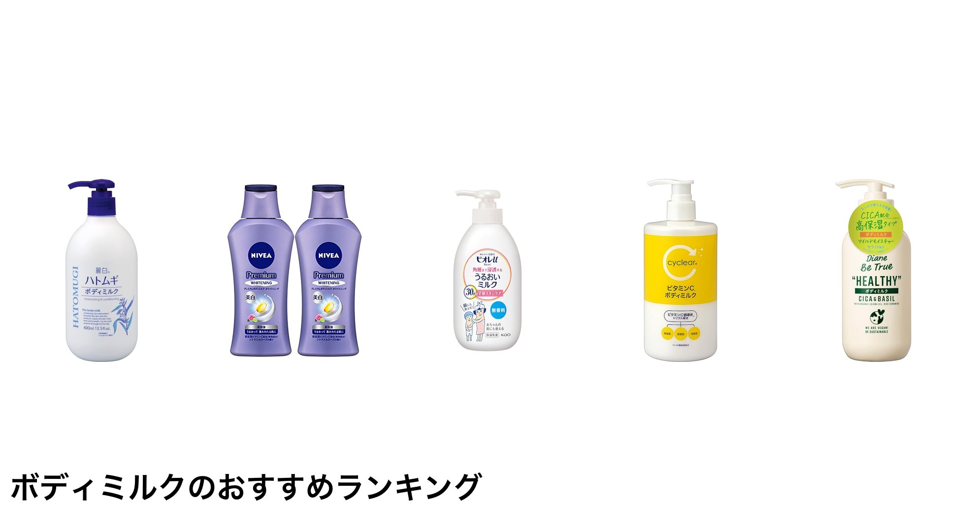 ボディミルクのおすすめランキング