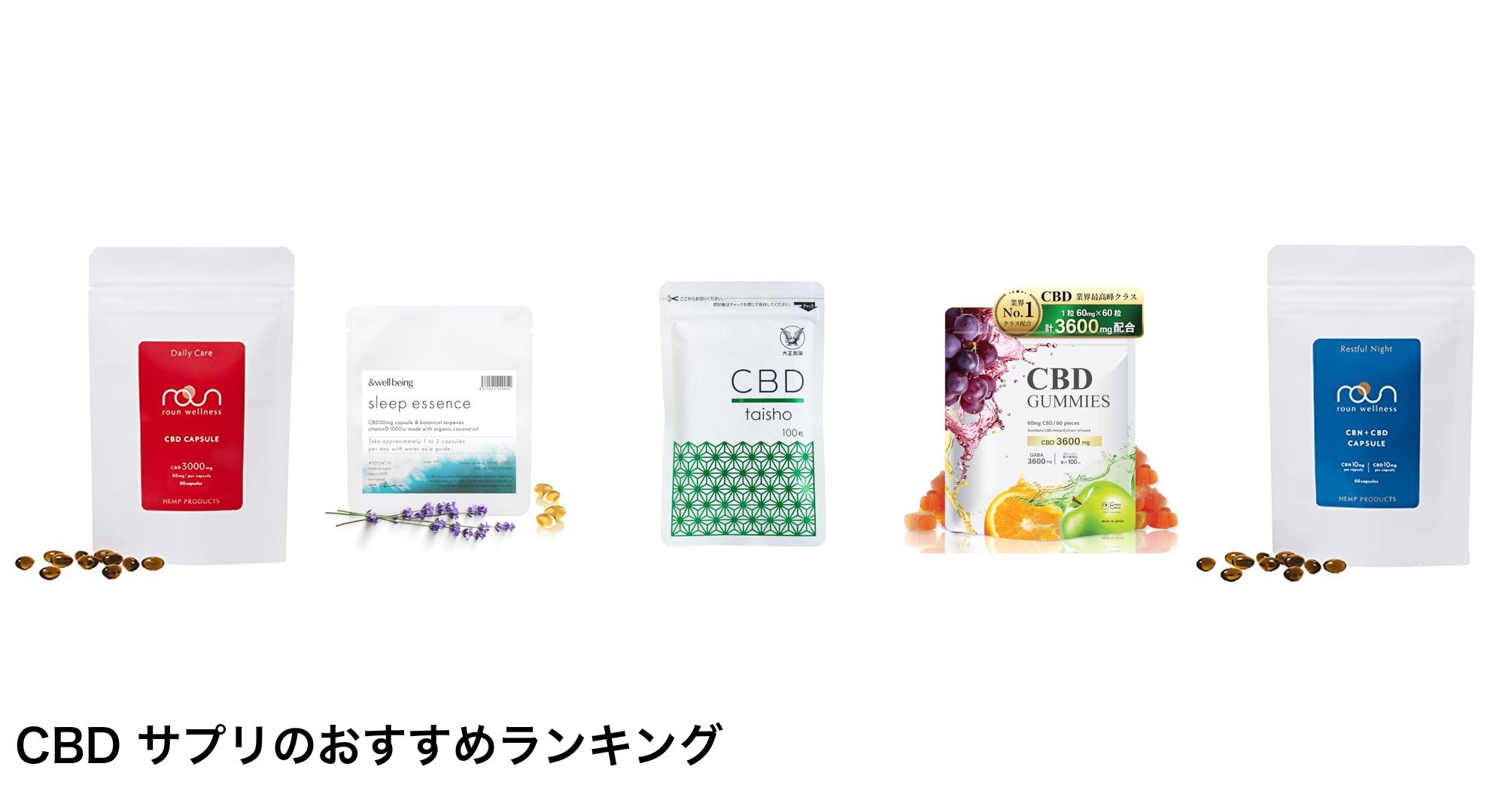 CBD サプリのおすすめランキング