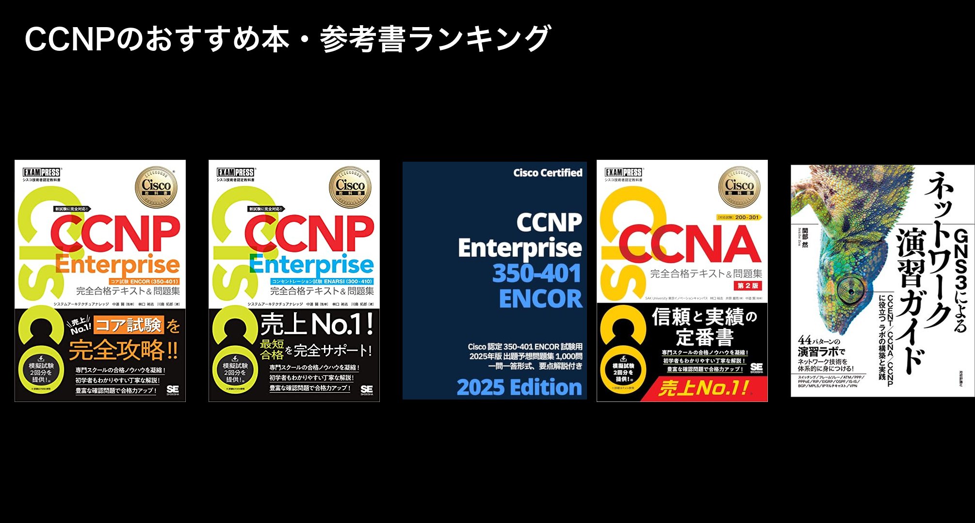 CCNPのおすすめ本・参考書ランキング