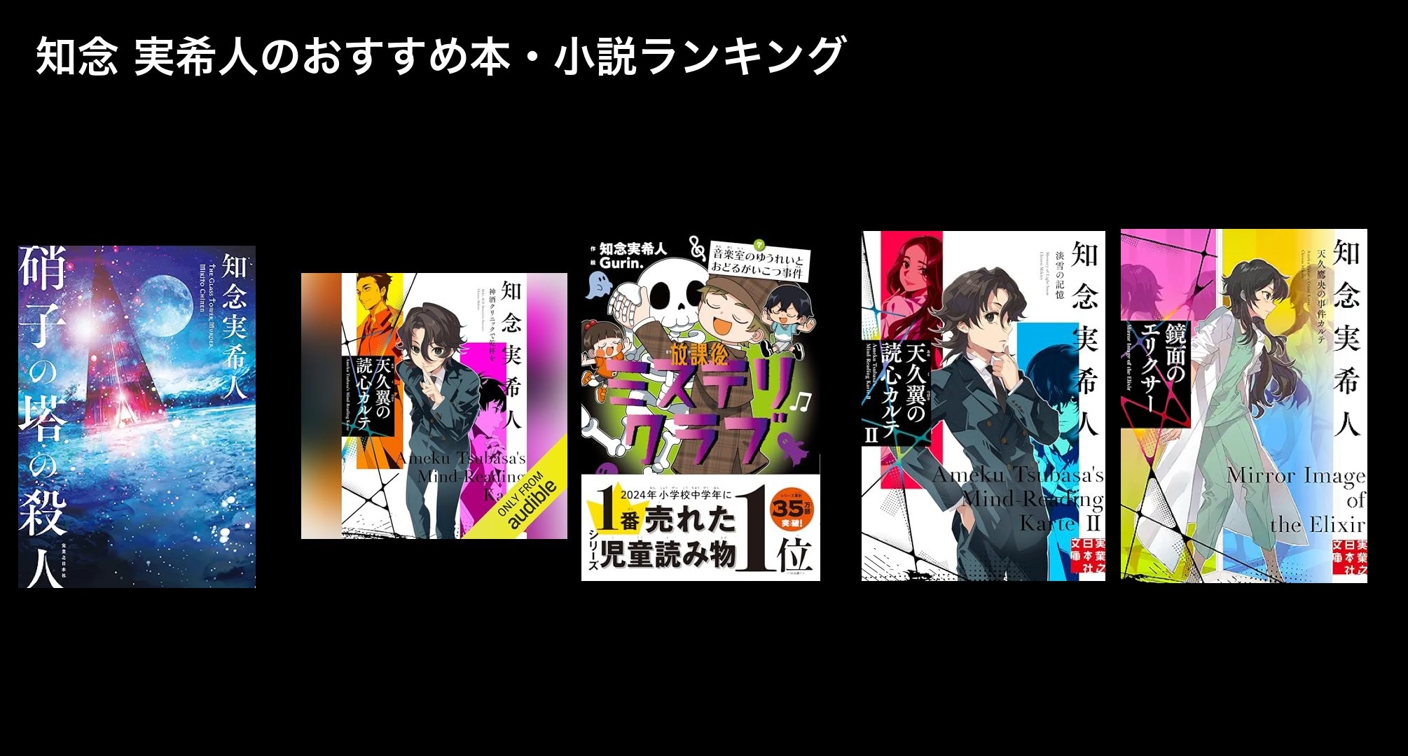 知念 実希人のおすすめ本・小説ランキング