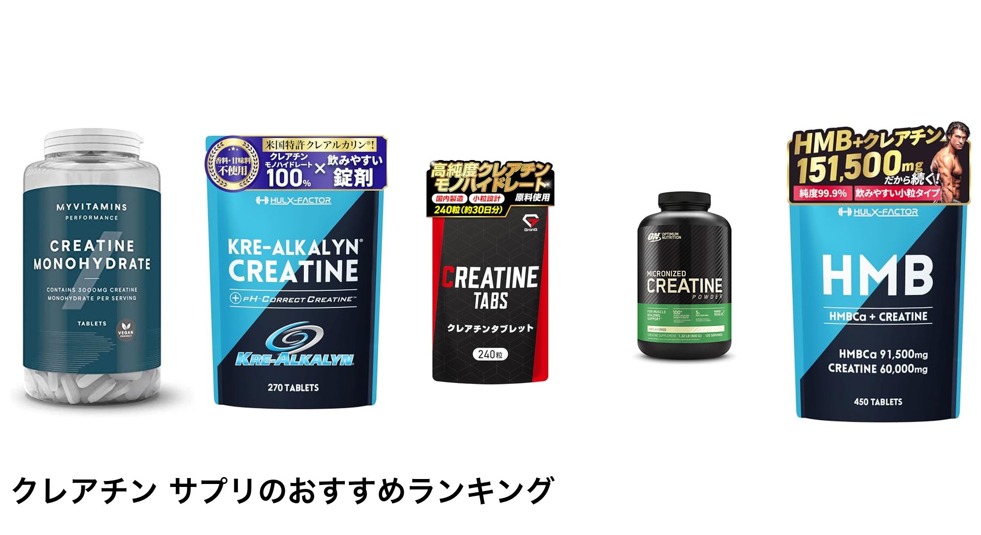 クレアチン サプリのおすすめランキング