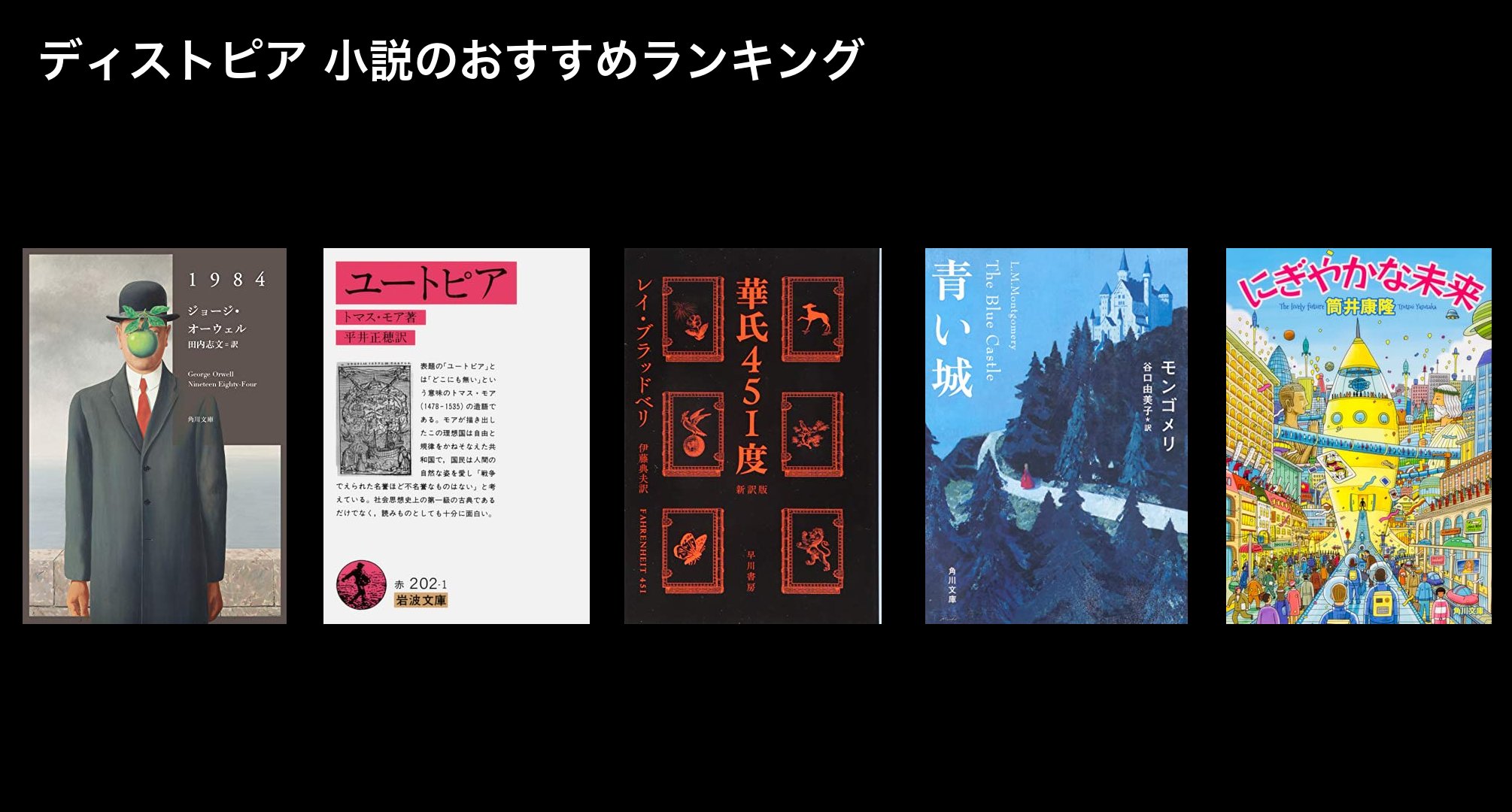 ディストピア 小説のおすすめランキング