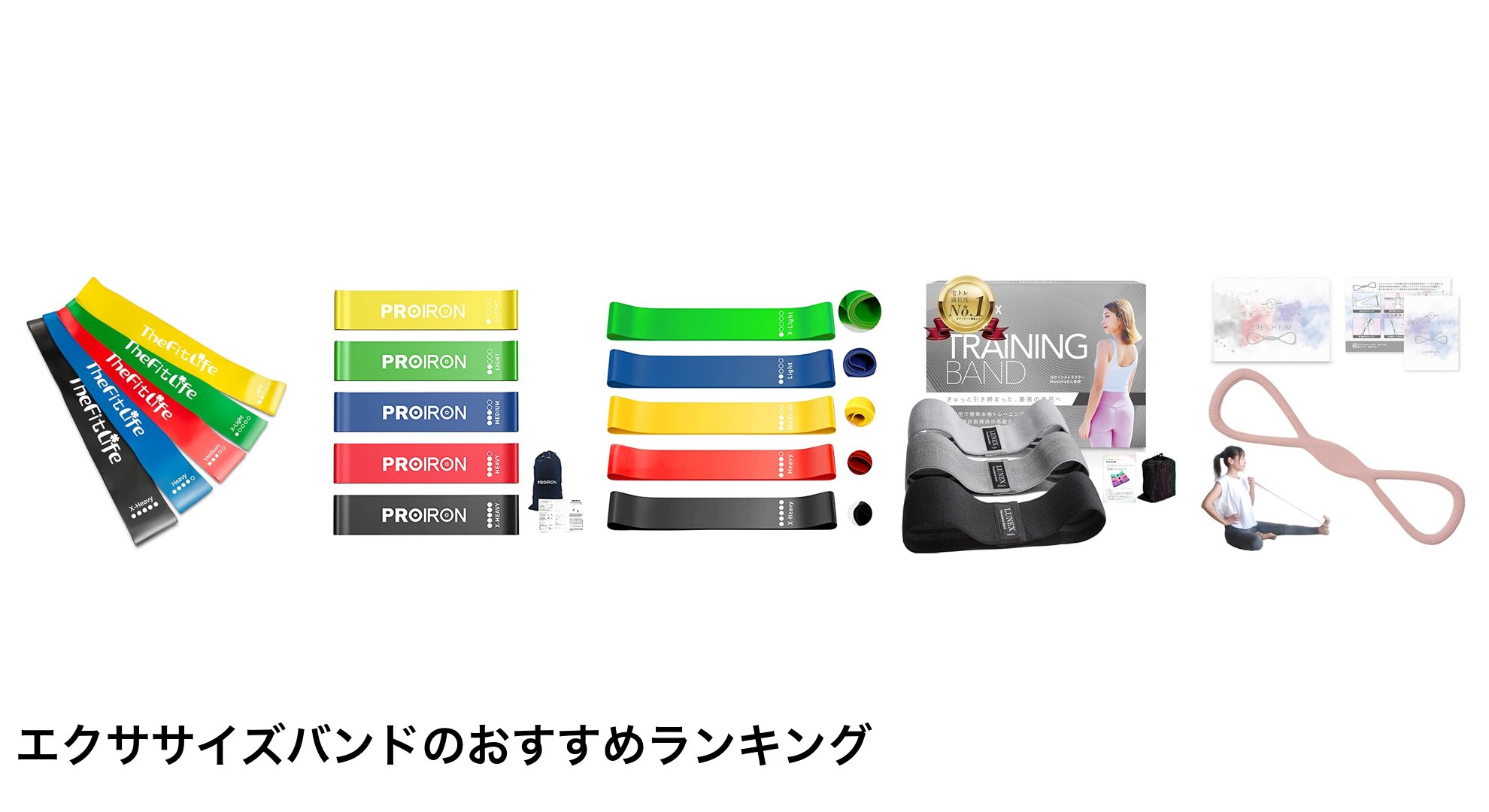 エクササイズバンドのおすすめランキング