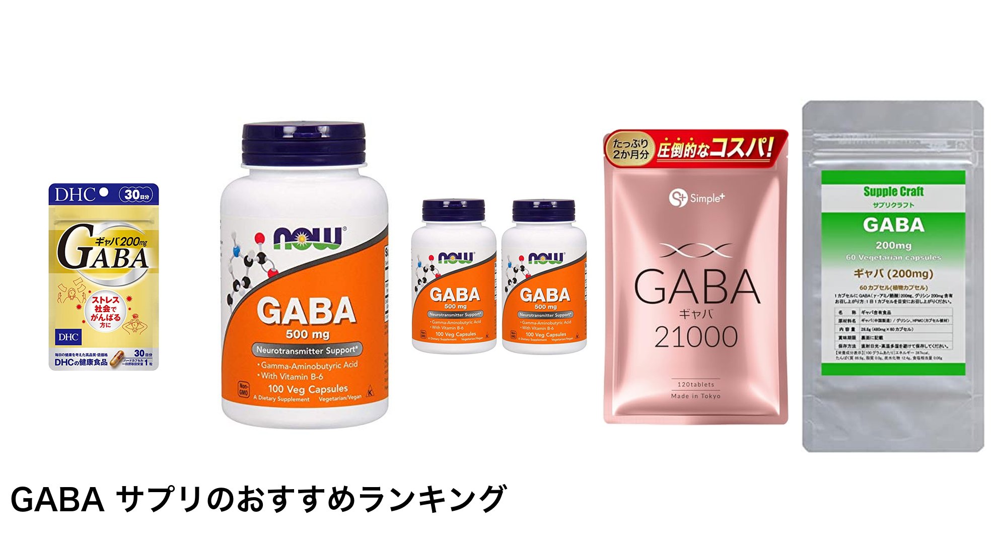 GABA サプリのおすすめランキング