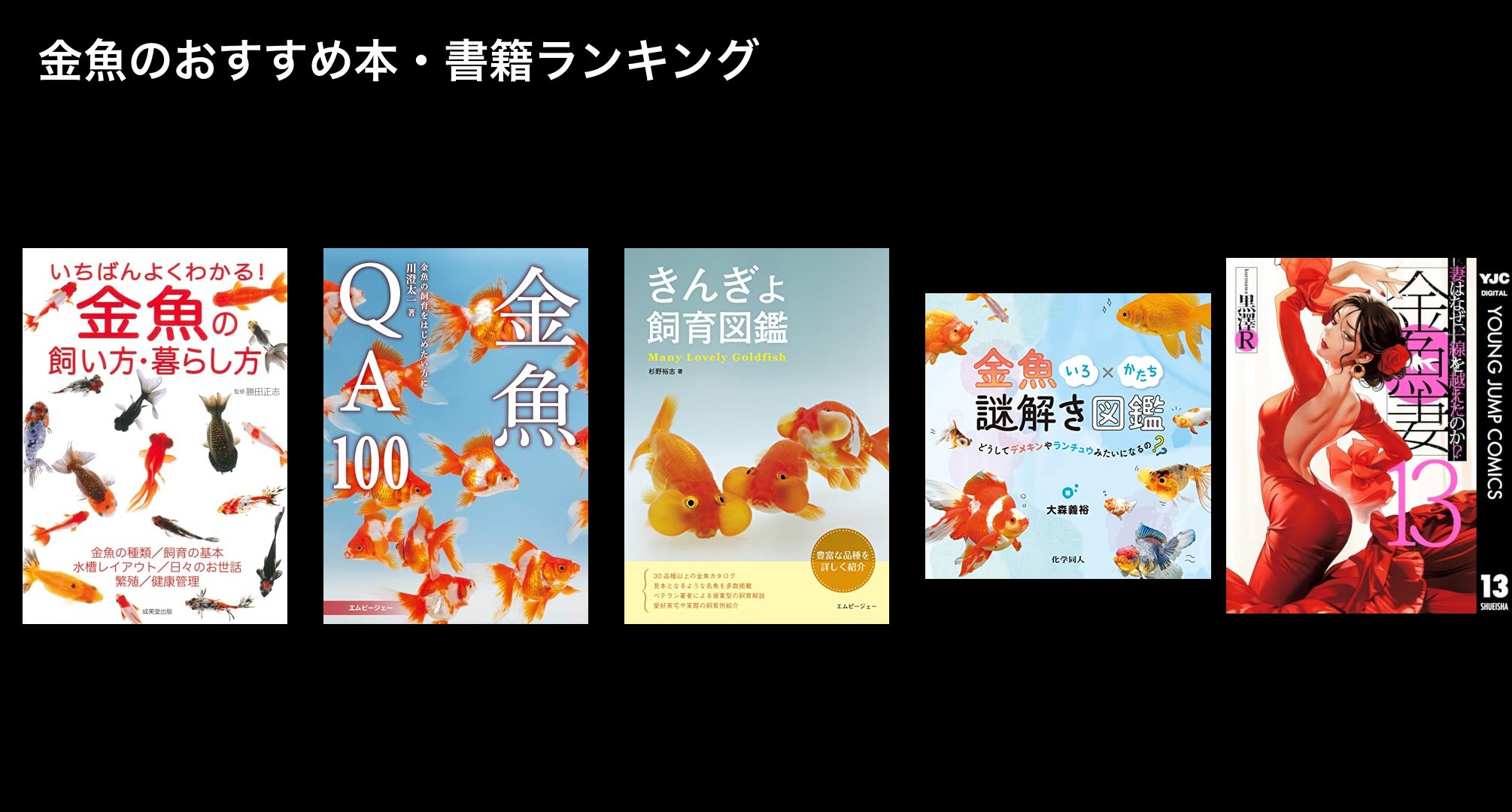 金魚のおすすめ本・書籍ランキング