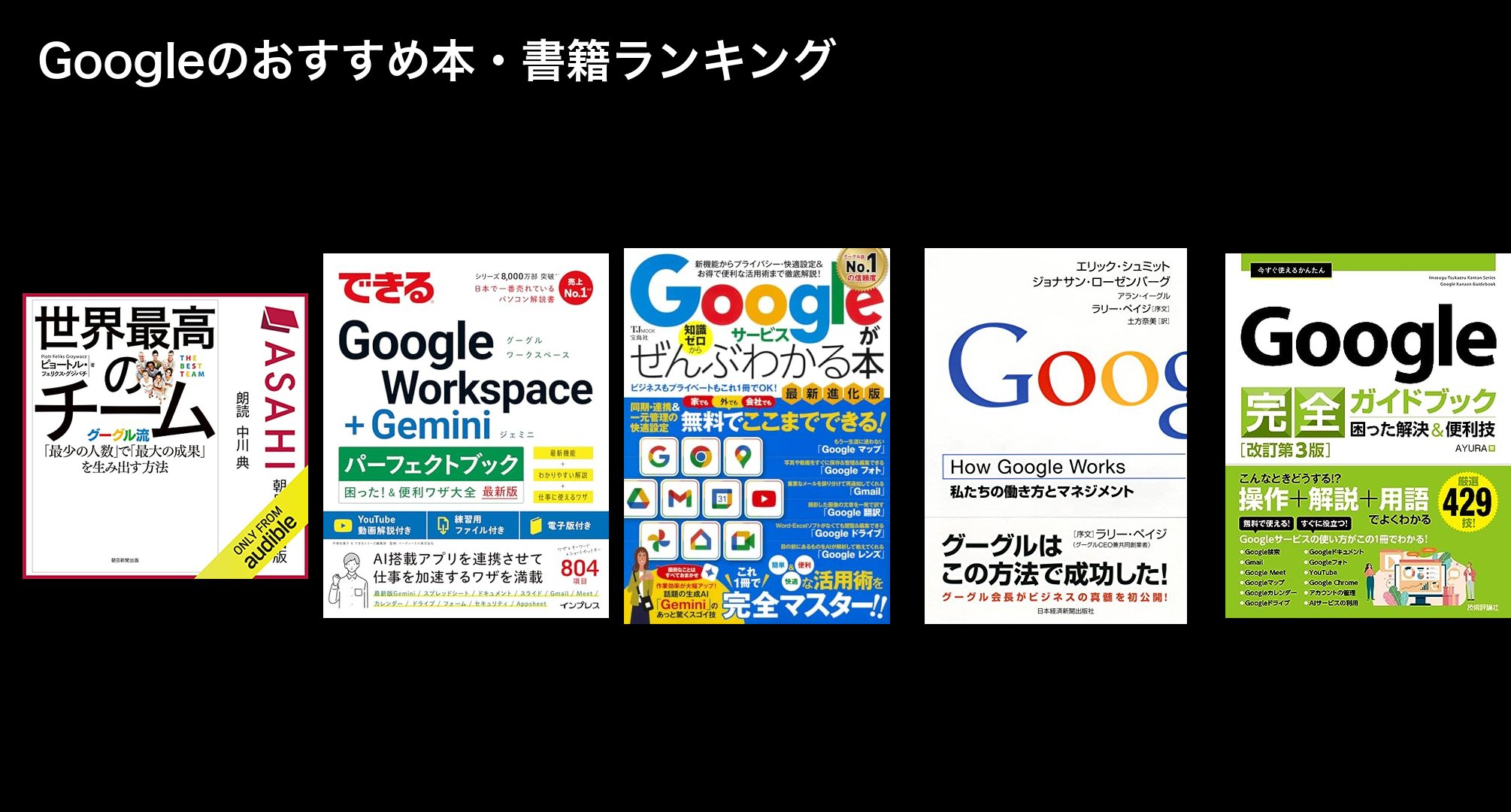 Googleのおすすめ本・書籍ランキング