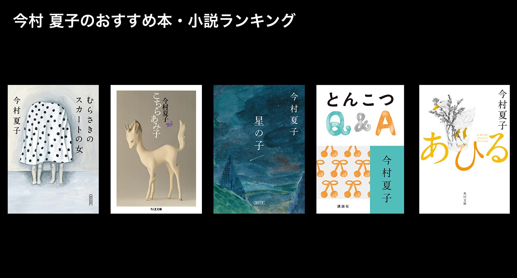 今村 夏子のおすすめ本・小説ランキング