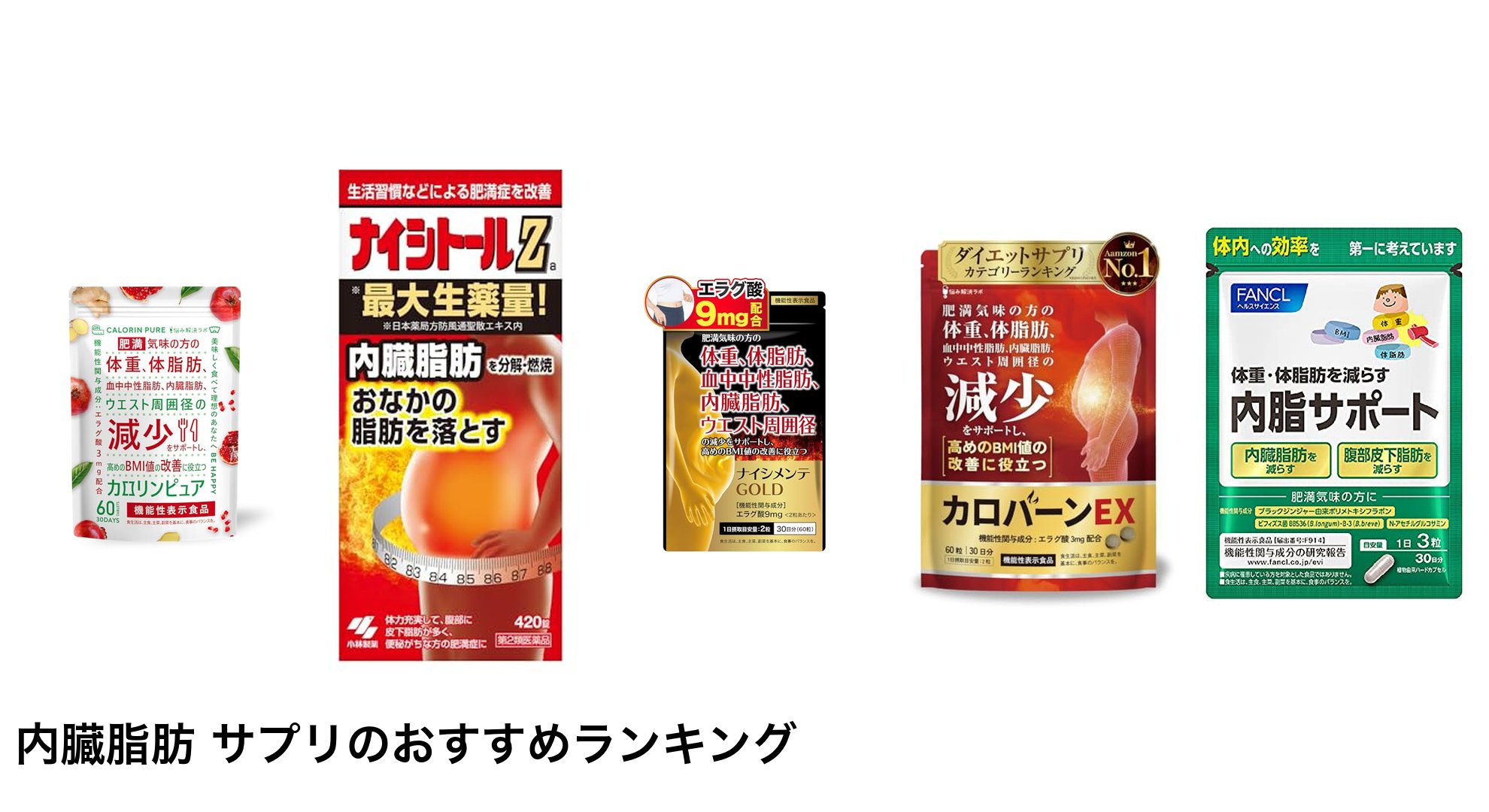 内臓脂肪 サプリのおすすめランキング
