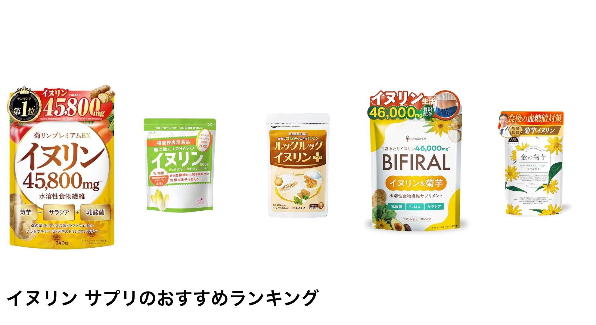 イヌリン サプリのおすすめランキング