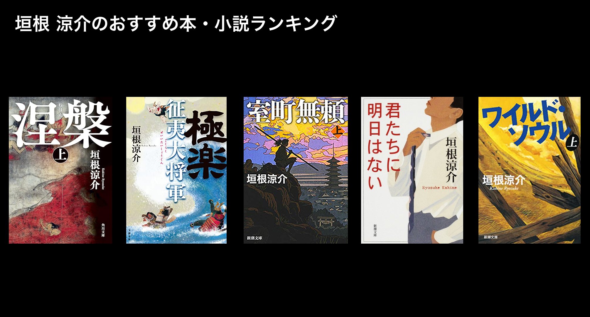 垣根 涼介のおすすめ本・小説ランキング