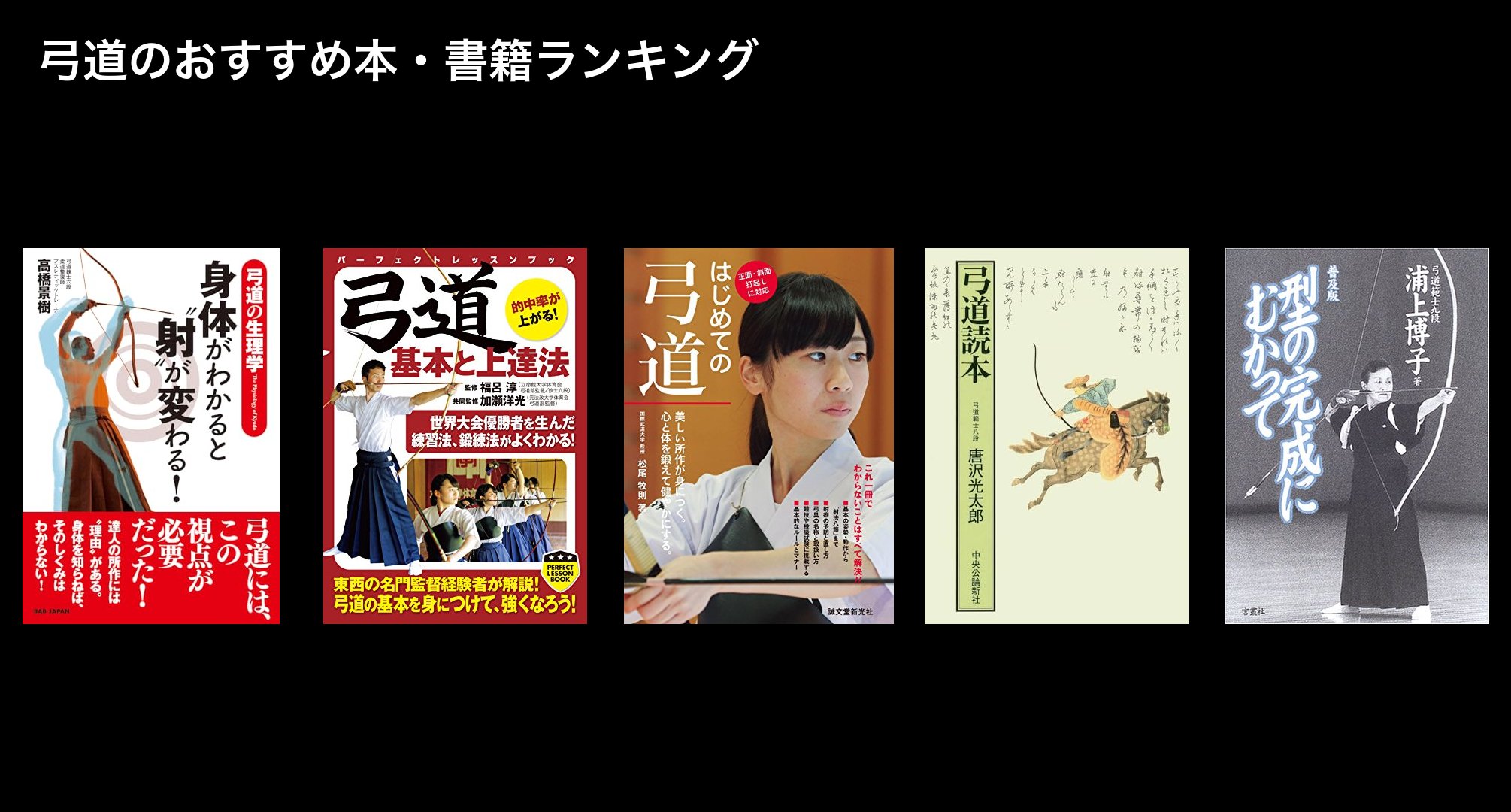 弓道のおすすめ本・書籍ランキング