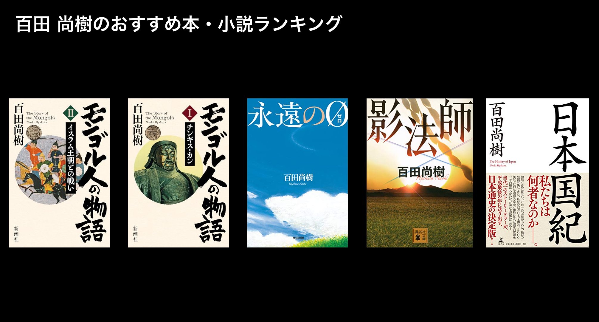 百田 尚樹のおすすめ本・小説ランキング
