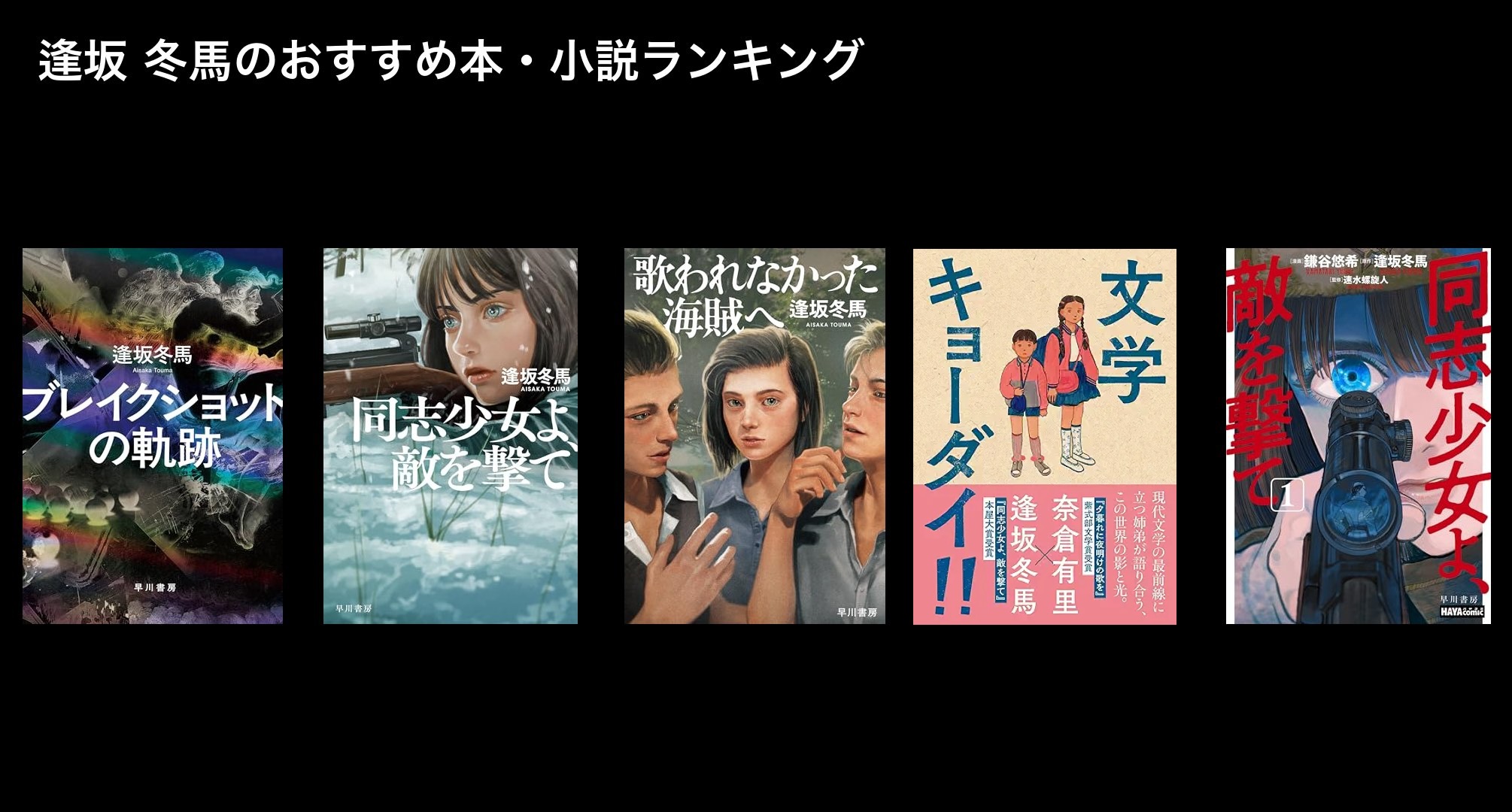逢坂 冬馬のおすすめ本・小説ランキング