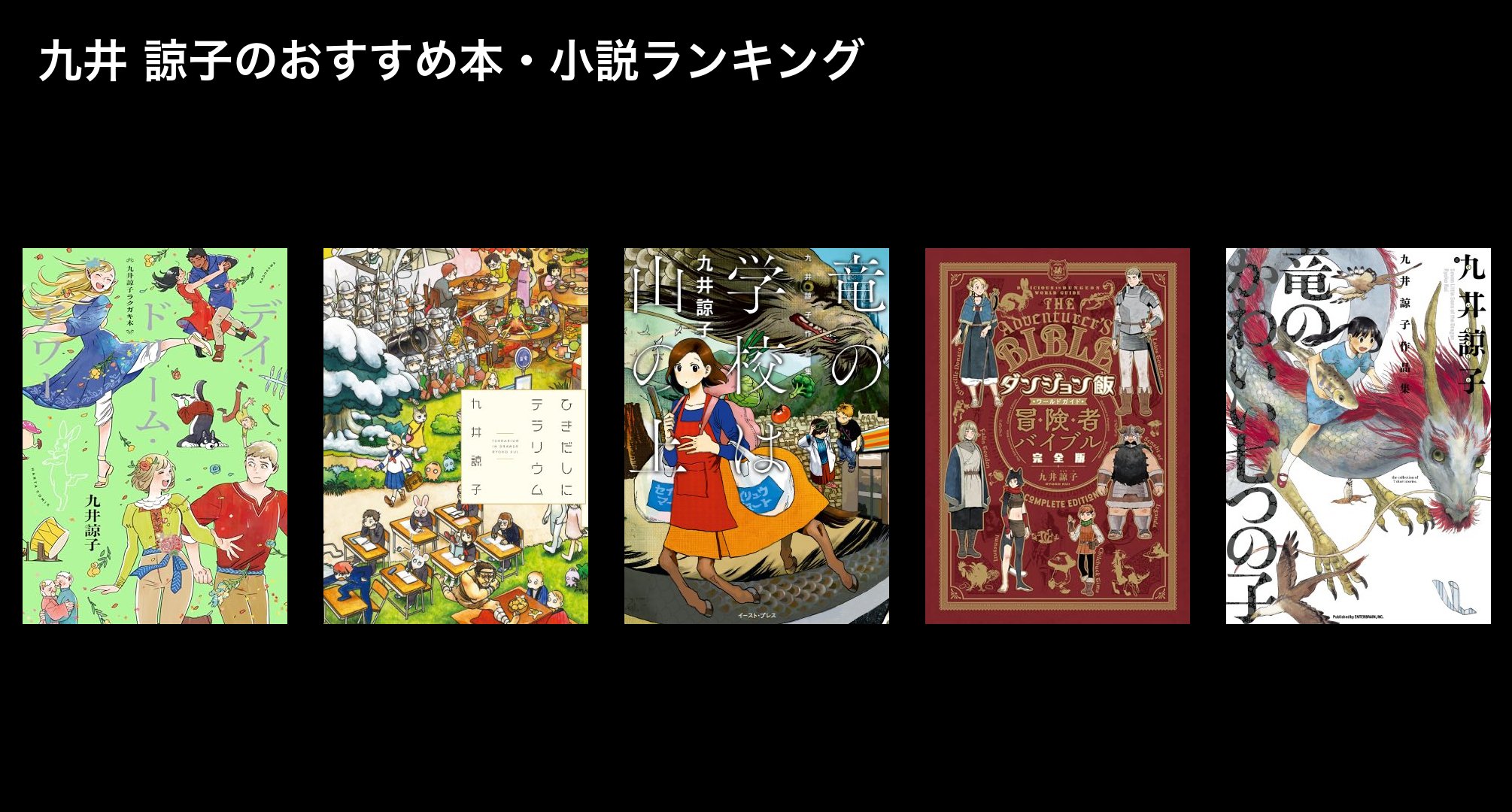 九井 諒子のおすすめ本・小説ランキング
