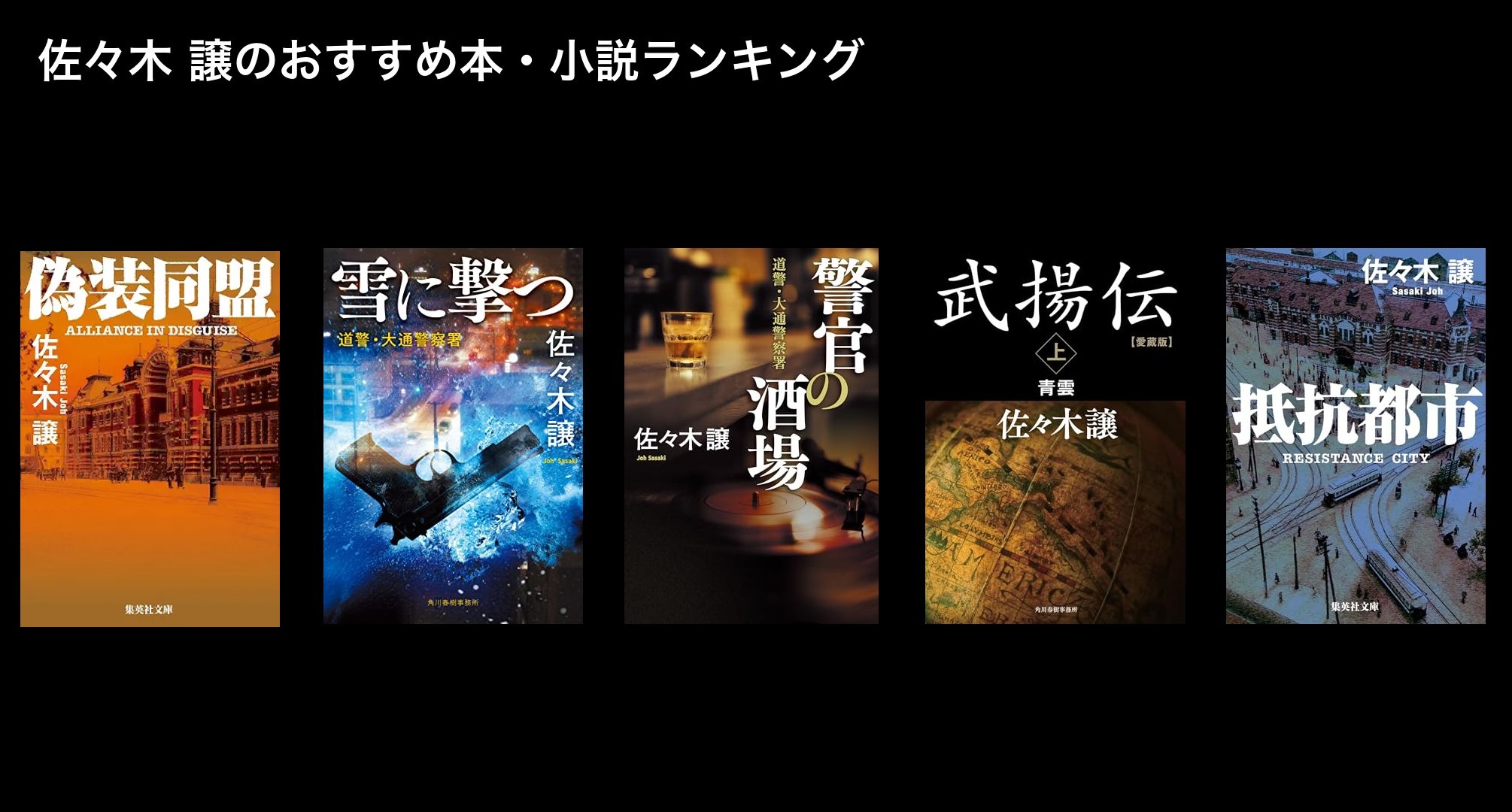 佐々木 譲のおすすめ本・小説ランキング