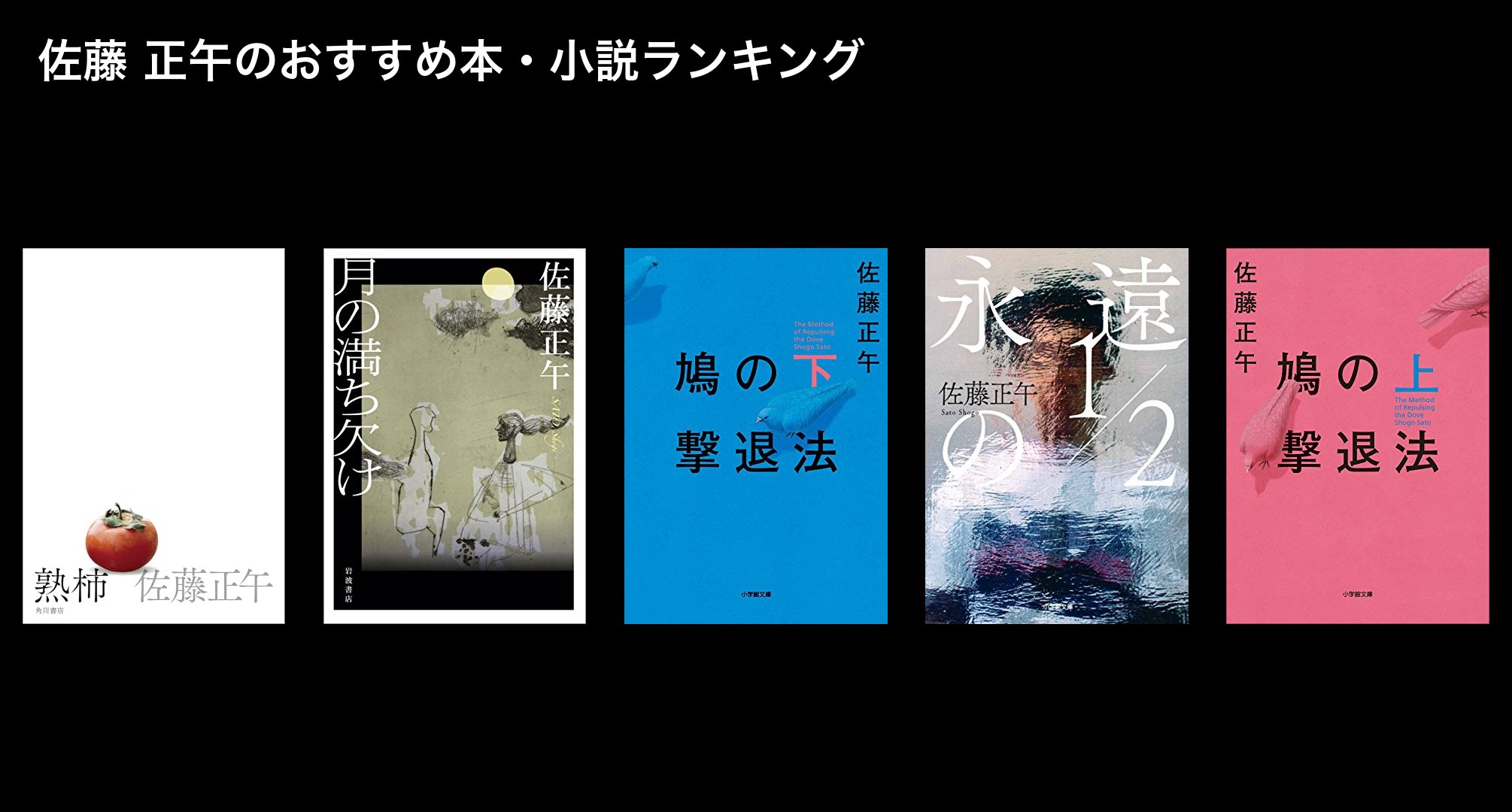 佐藤 正午のおすすめ本・小説ランキング