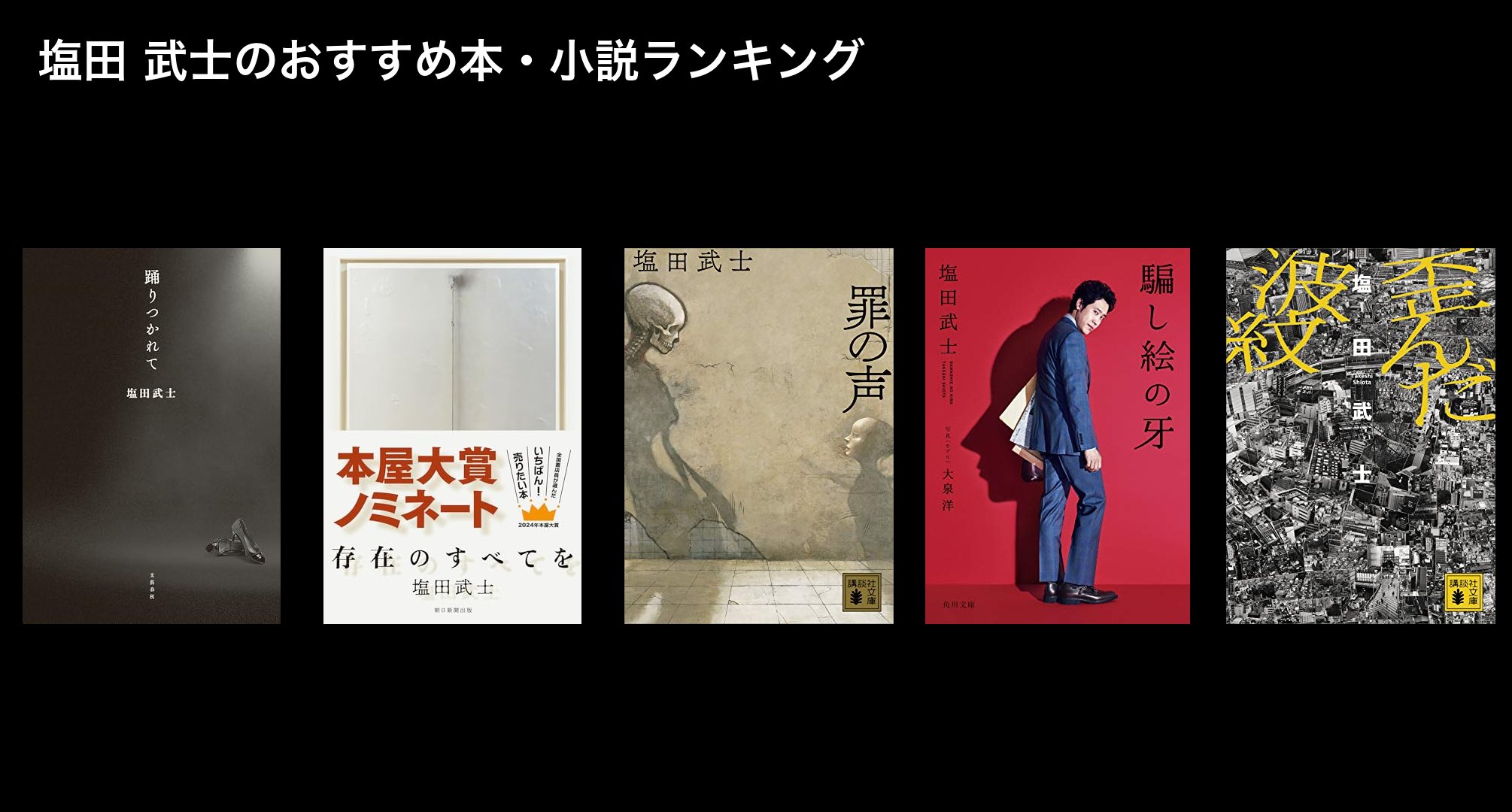 塩田 武士のおすすめ本・小説ランキング
