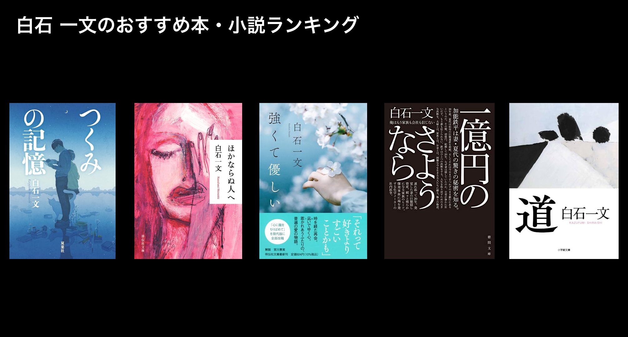 白石 一文のおすすめ本・小説ランキング