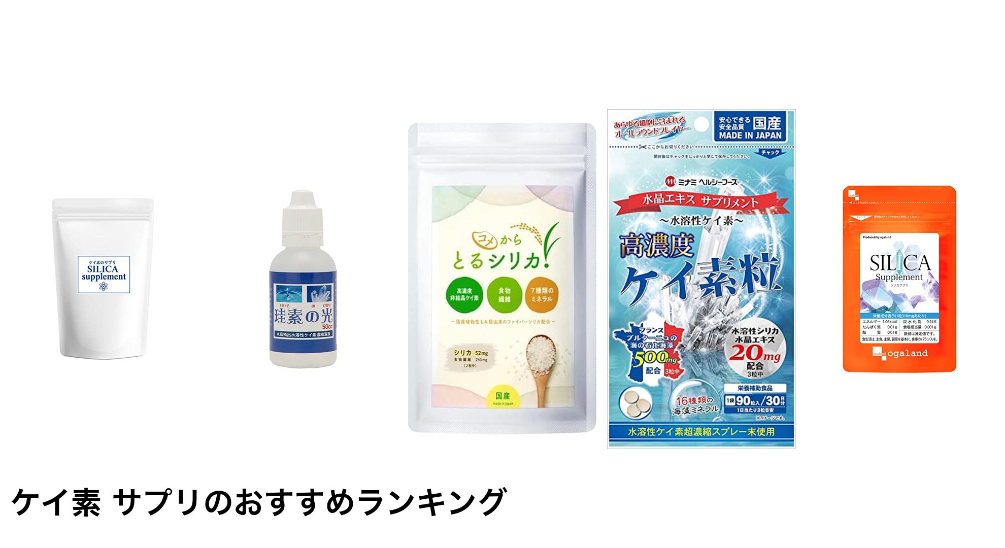ケイ素 サプリのおすすめランキング