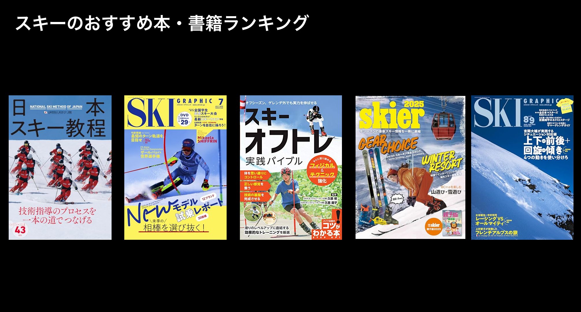 スキーのおすすめ本・書籍ランキング