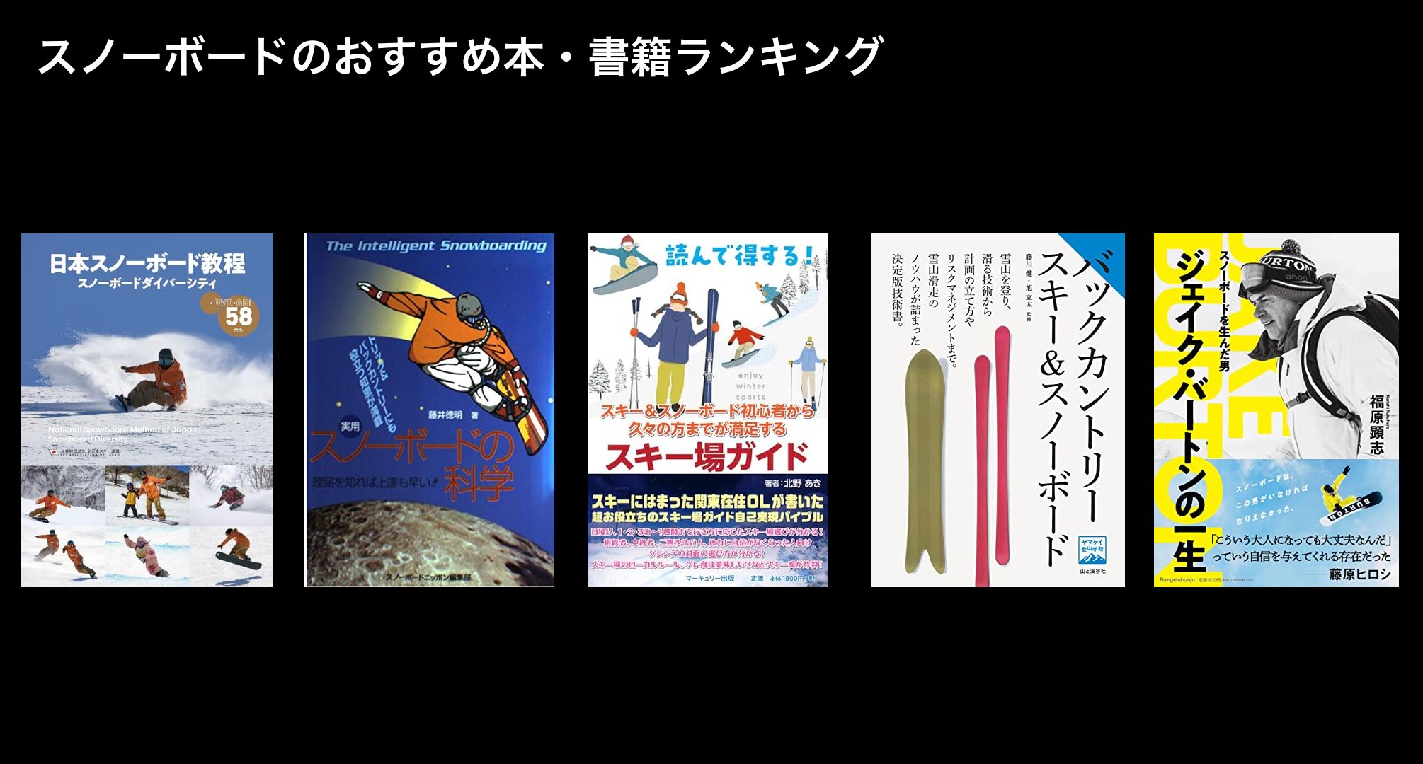 スノーボードのおすすめ本・書籍ランキング