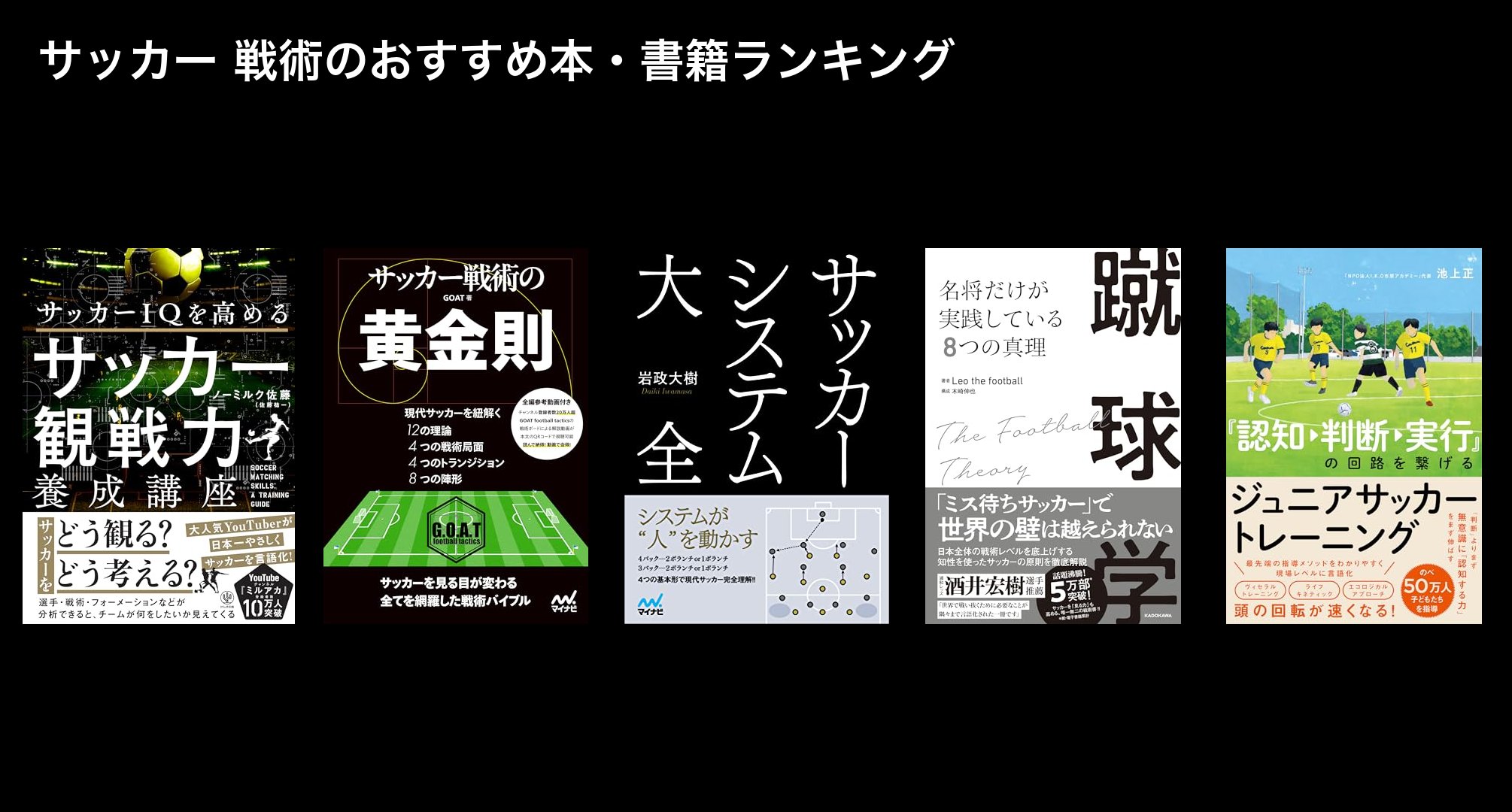 サッカー 戦術のおすすめ本・書籍ランキング